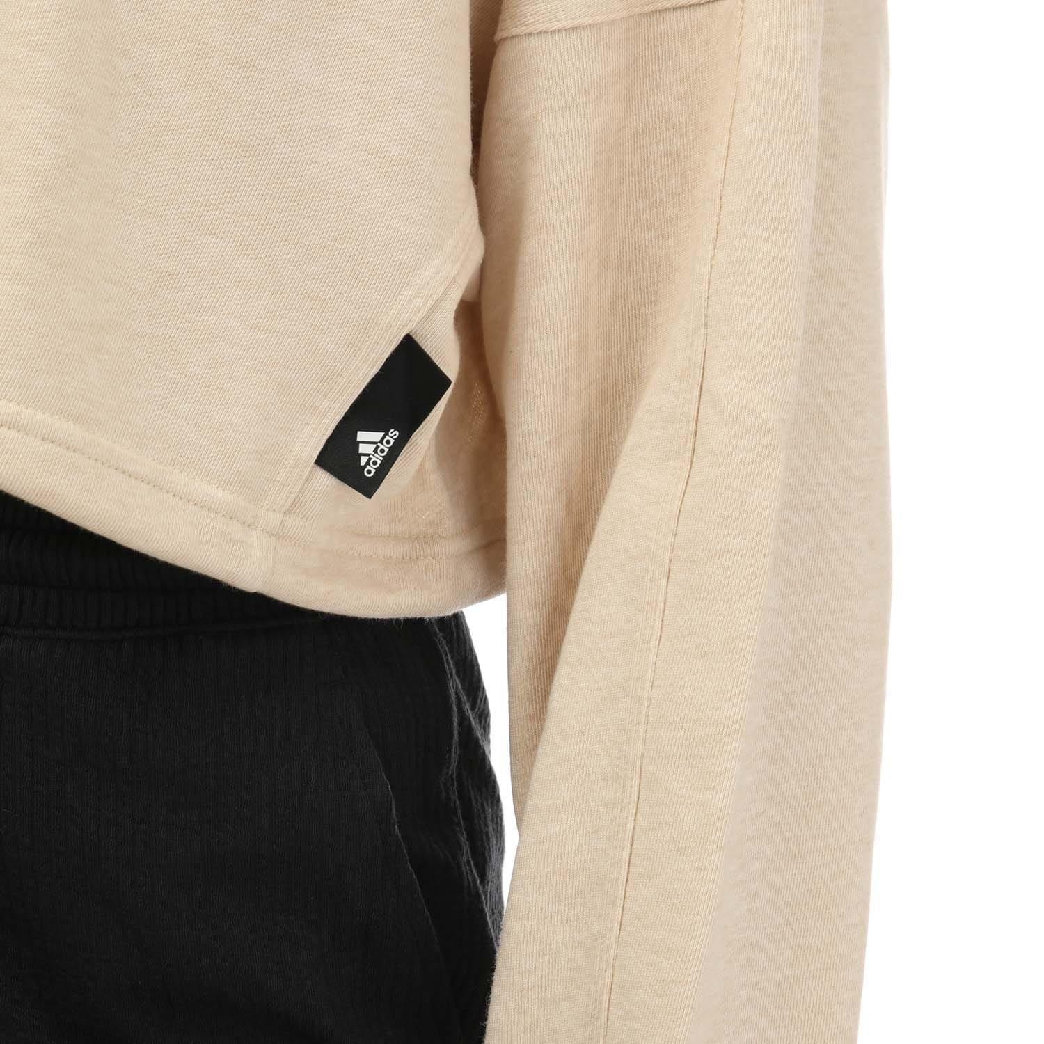 Beige - adidas - Studio Lounge Summer Crewneck Sweatshirt - 3