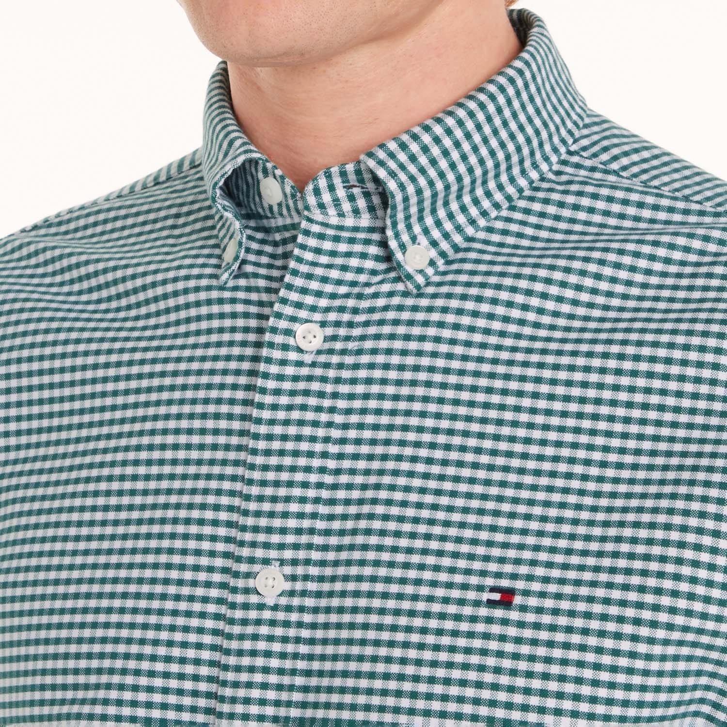 Green - Tommy Hilfiger - Gingham Regular-Fit Oxford Shirt - 5
