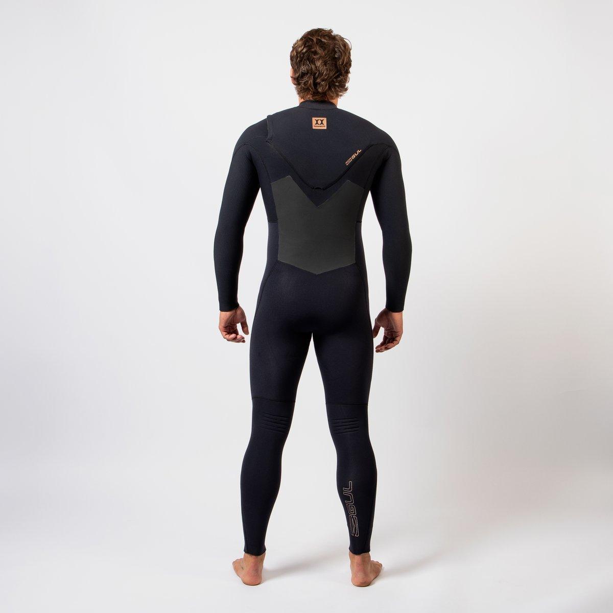 Black - Gul - VIPER 54 BLINDSTITCHED  YAMAMOTO FULL WETSUIT - 2