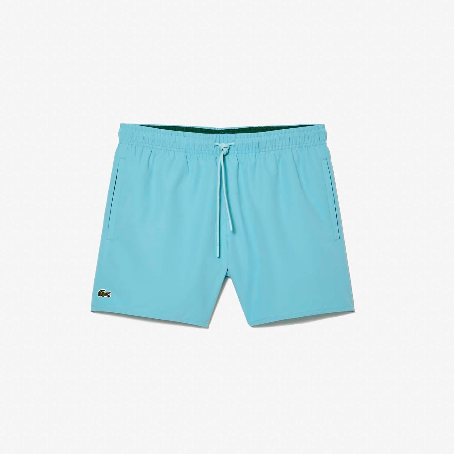 Blue - Lacoste - Quick Dry Swim Trunks - 1