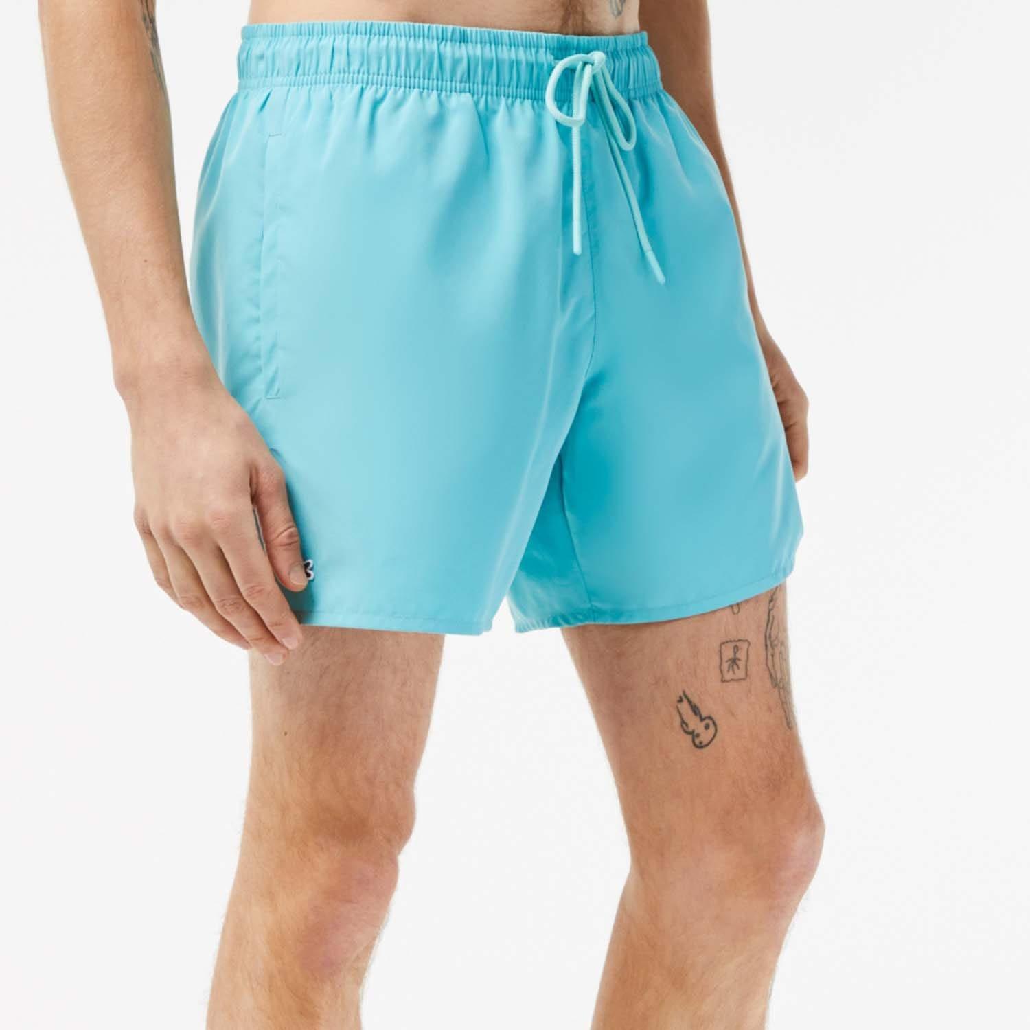 Blue - Lacoste - Quick Dry Swim Trunks - 2