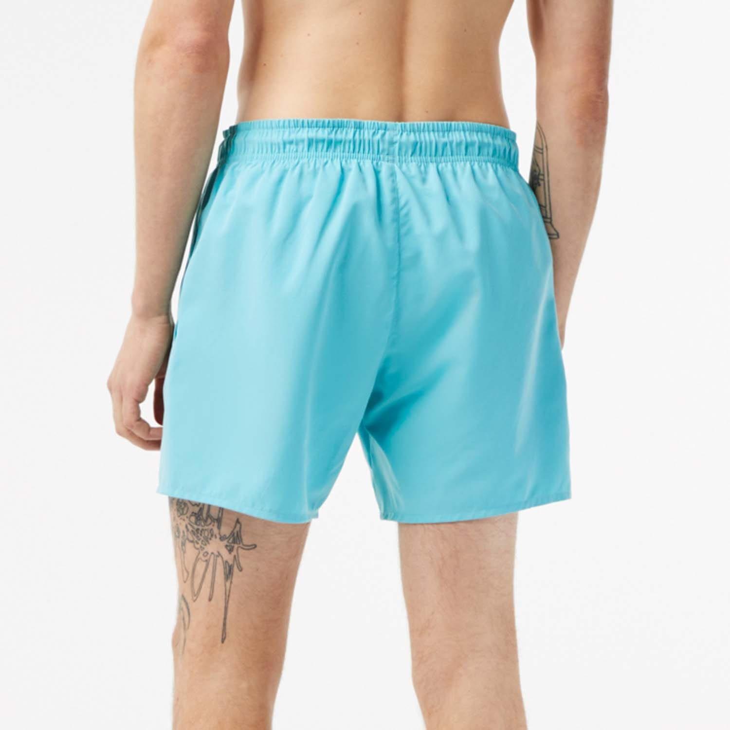 Blue - Lacoste - Quick Dry Swim Trunks - 3