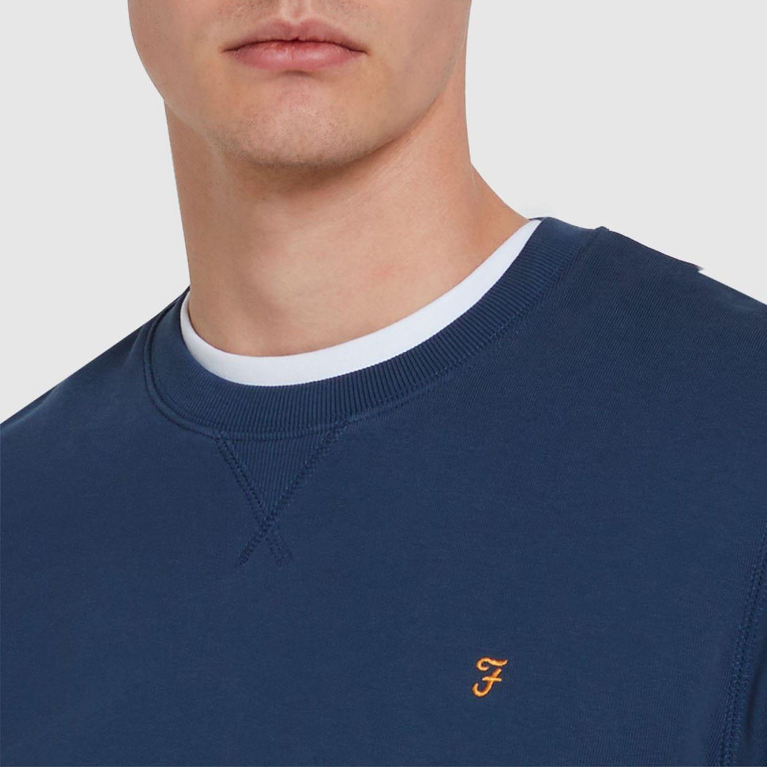 Blue - Farah - Tim Crewneck Sweatshirt - 4