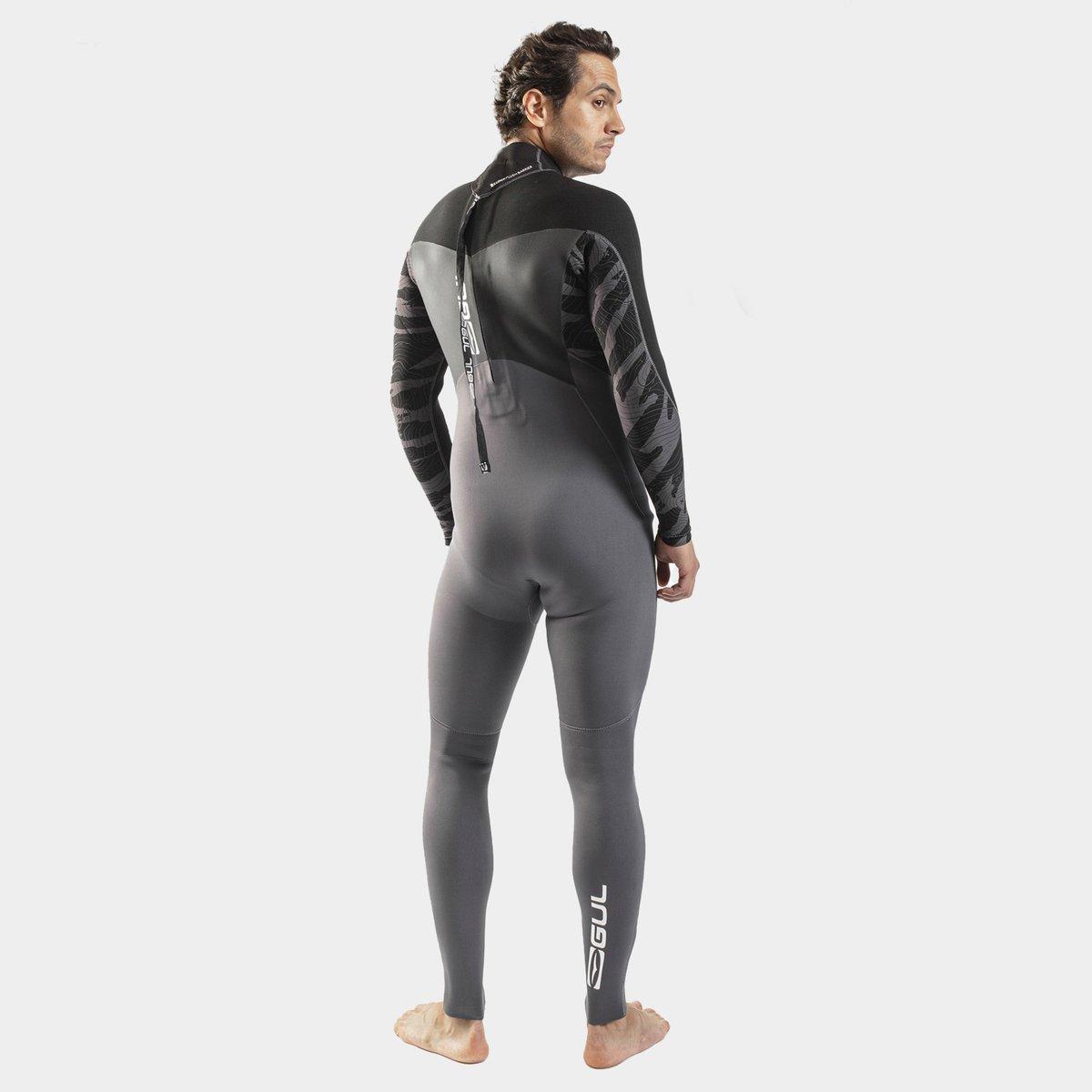 Black - Gul - Response 4/3mm Blindstitched Steamer Men's - 10