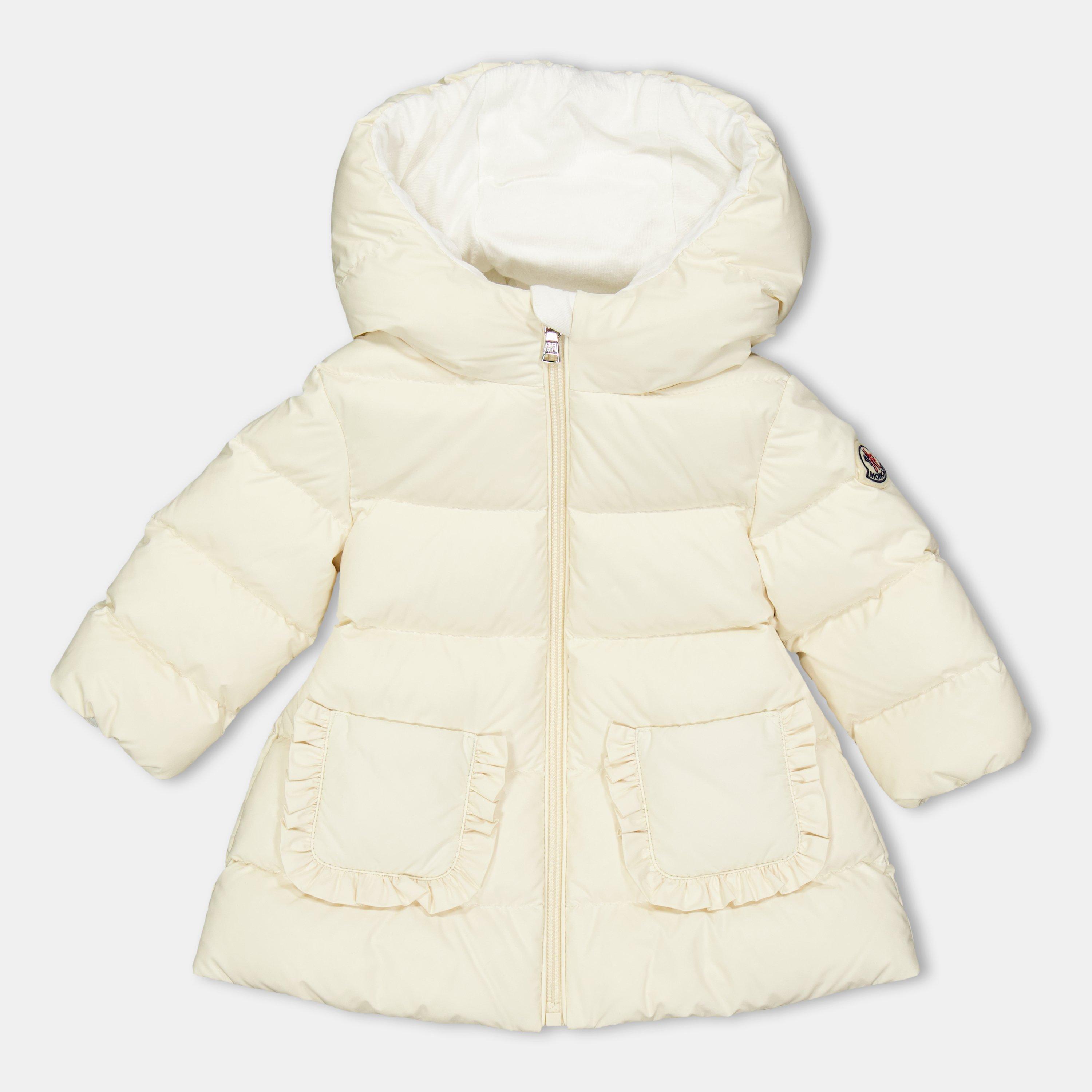 Moncler Kids' Molan Water Resistant Insulated Parka - Cream 041 - Size 9-12 Mnth