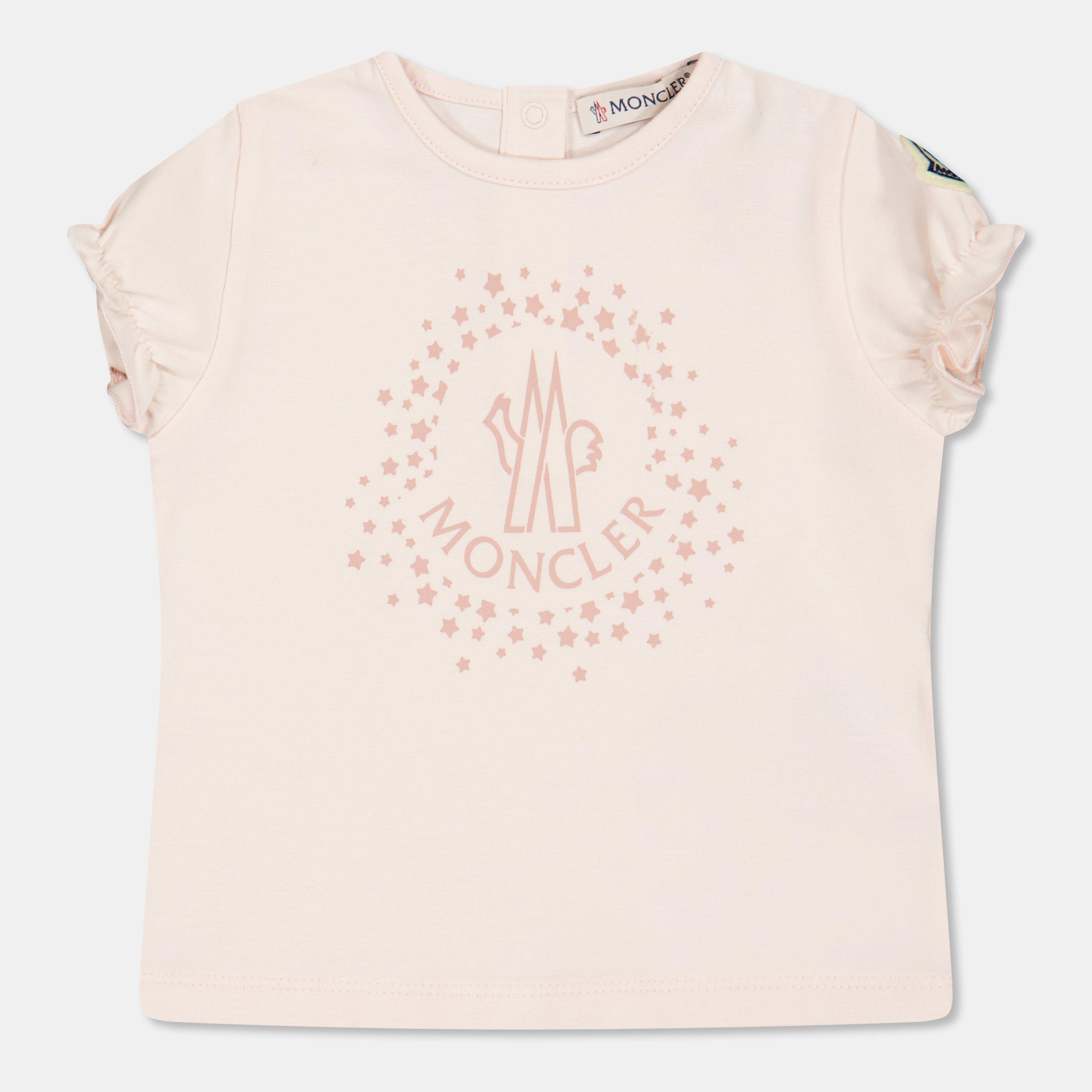 Moncler Kids' T-Shirt - Pink 529 - Size 12-18 Mnth