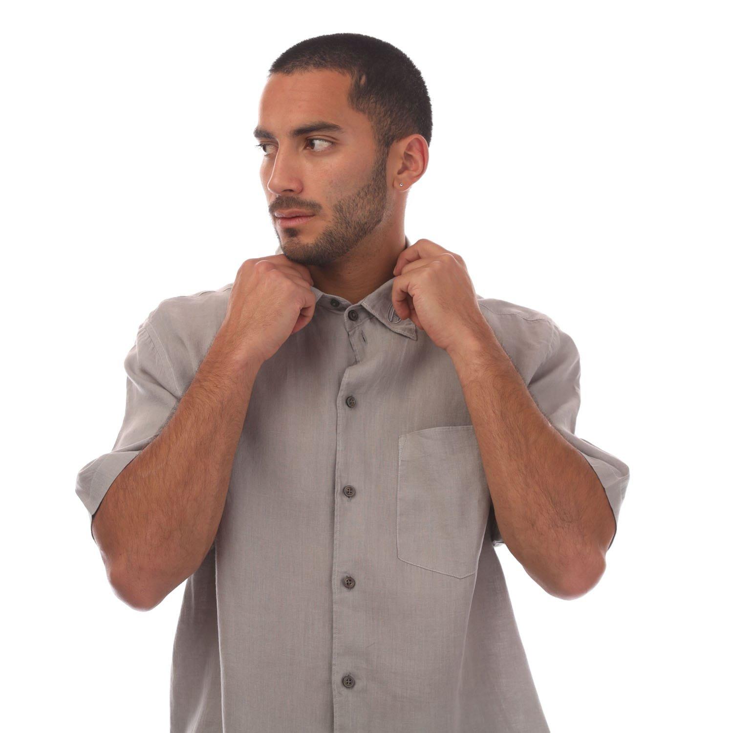 Grey - Diesel - S-Emil-Short Shirt - 2