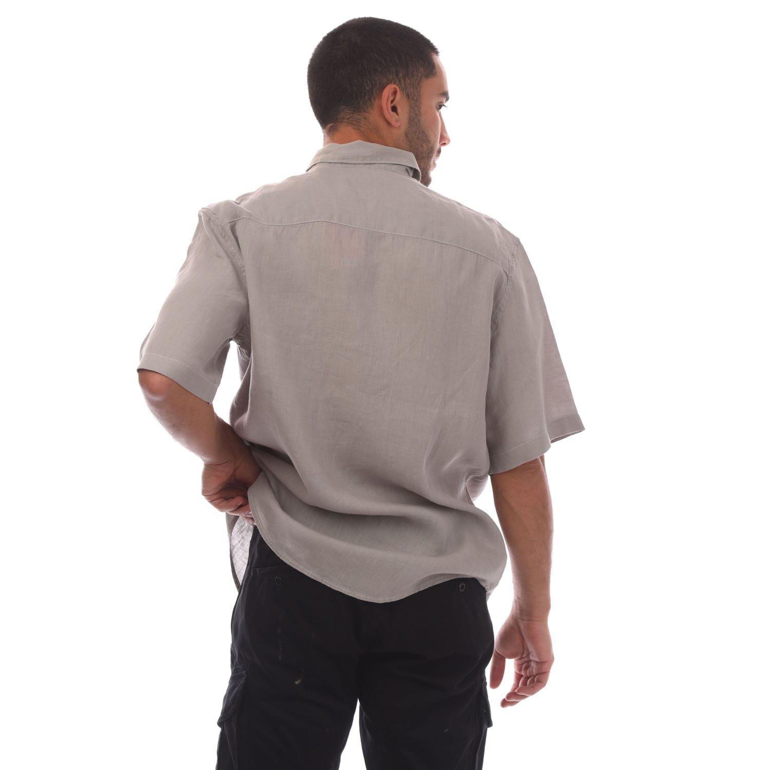 Grey - Diesel - S-Emil-Short Shirt - 3