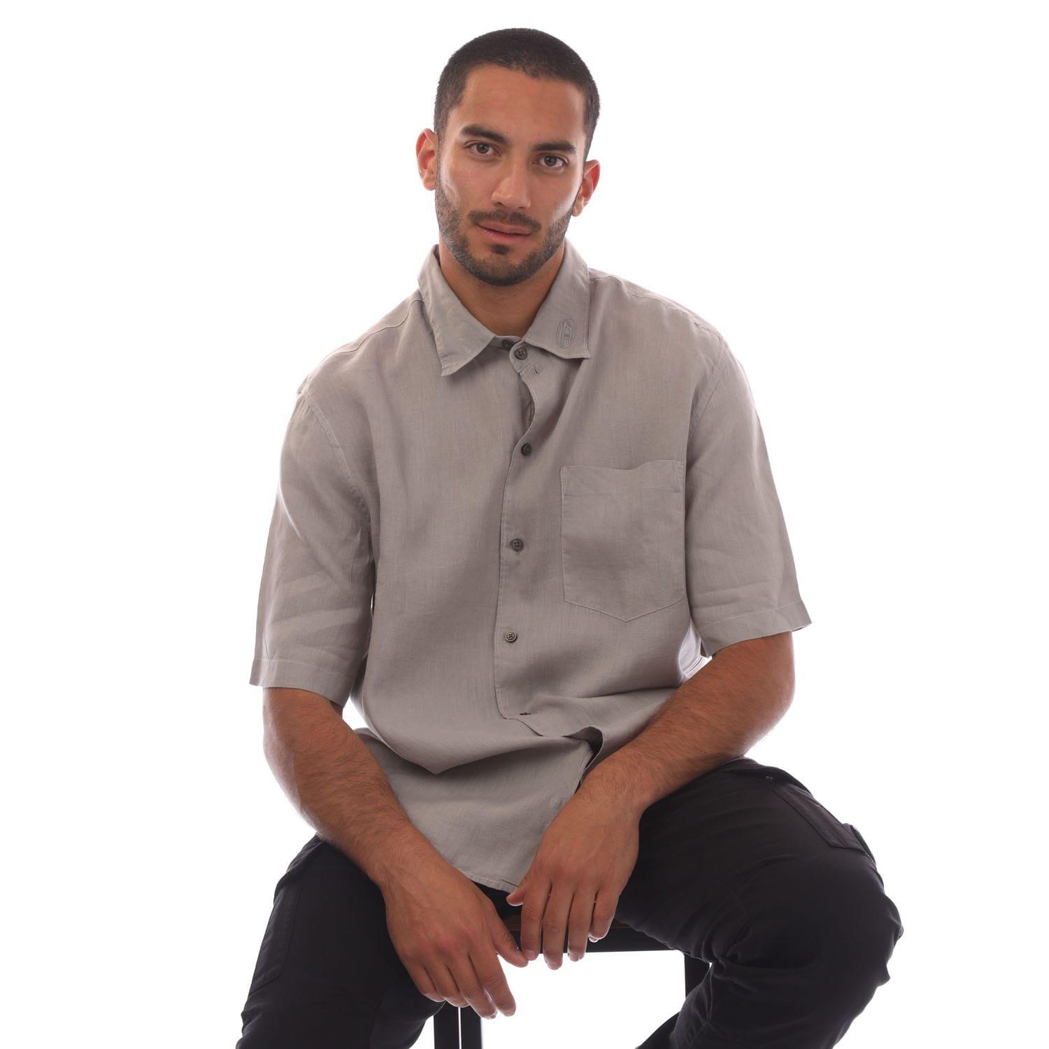 Grey - Diesel - S-Emil-Short Shirt - 4