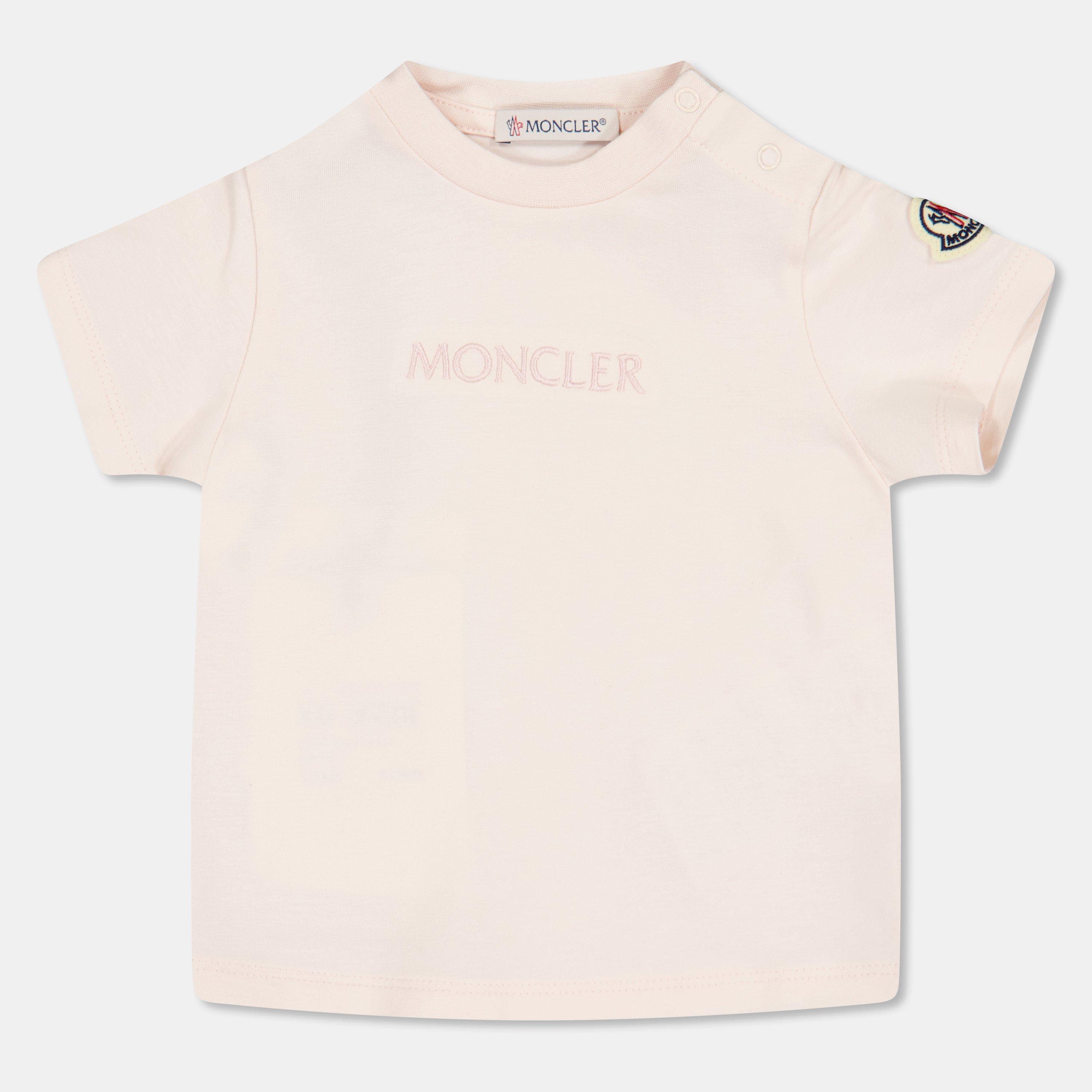 Moncler Kids' Badge T-Shirt - Pink 529 - Size 2Y