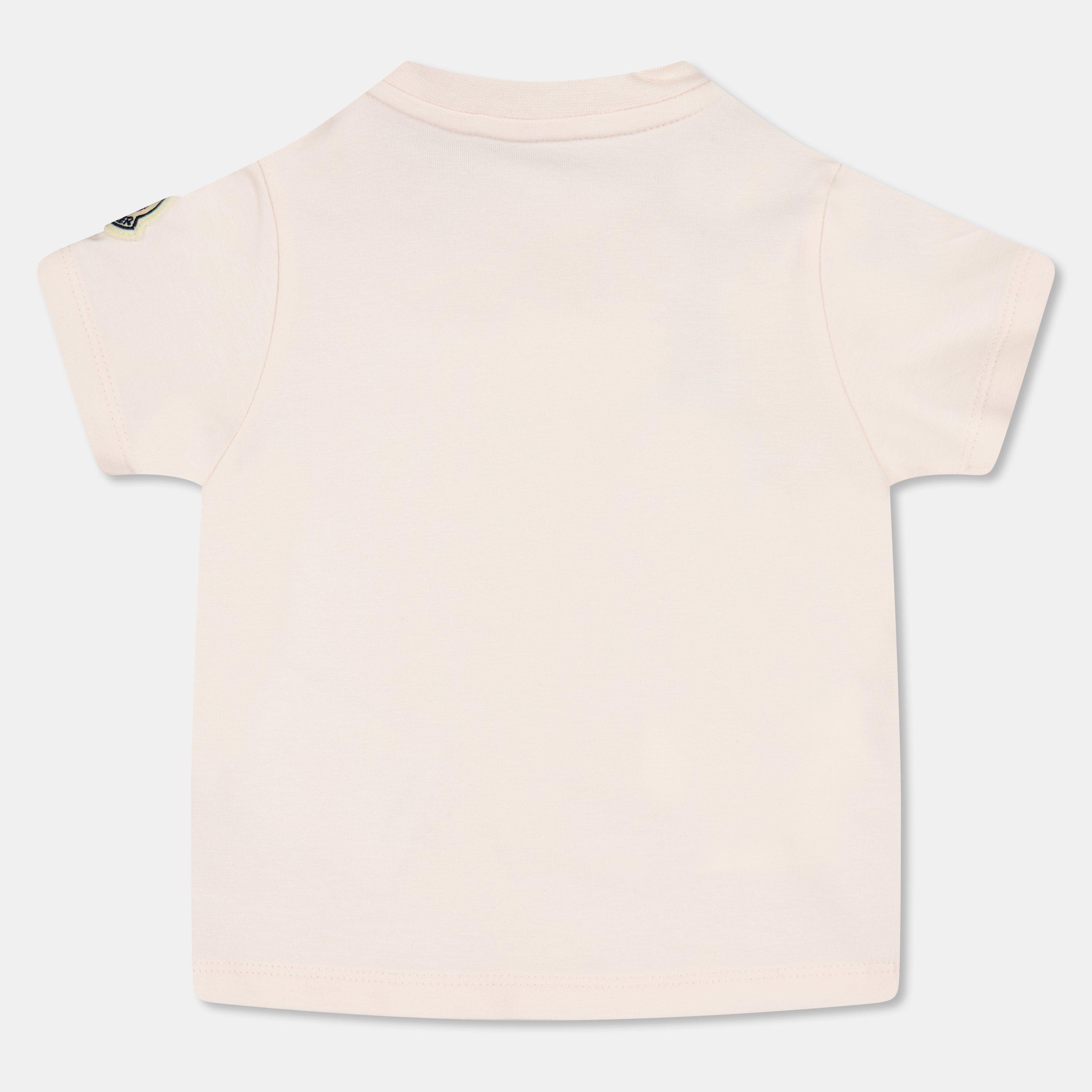 Pink 529 - Moncler - Kids' Badge Regular Fit T-Shirt - 2