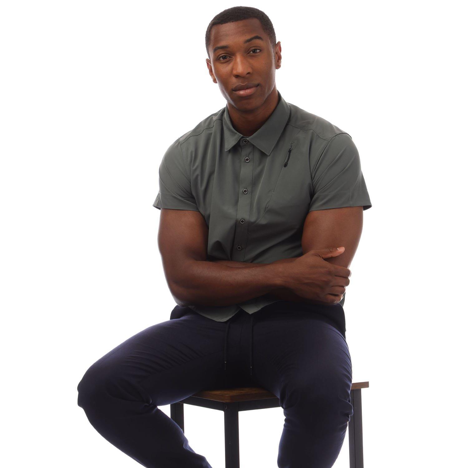 Green - Icepeak - Brewster Short Sleeve Shirt Mens - 4