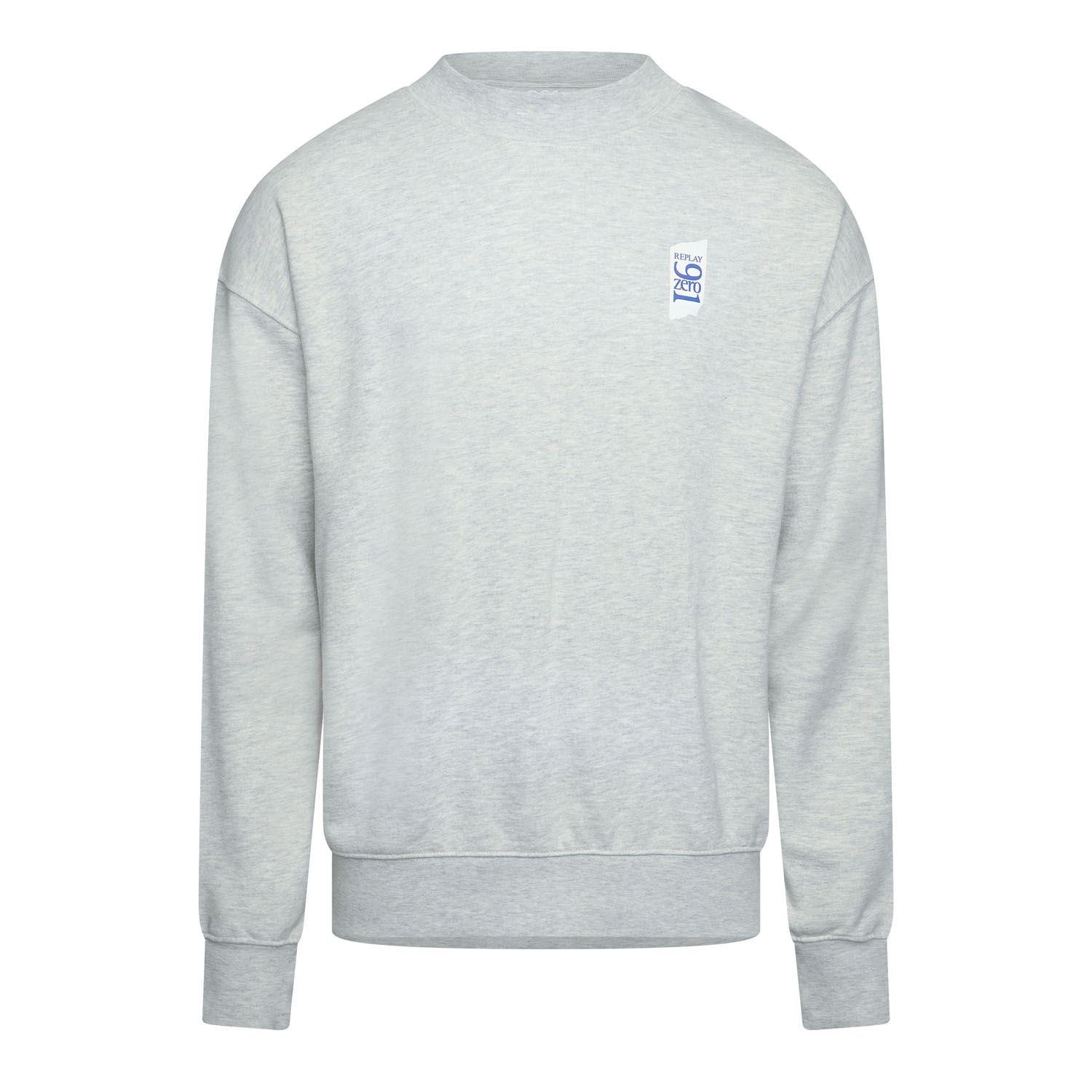 Grey - Replay - Crewneck Sweatshirt - 1