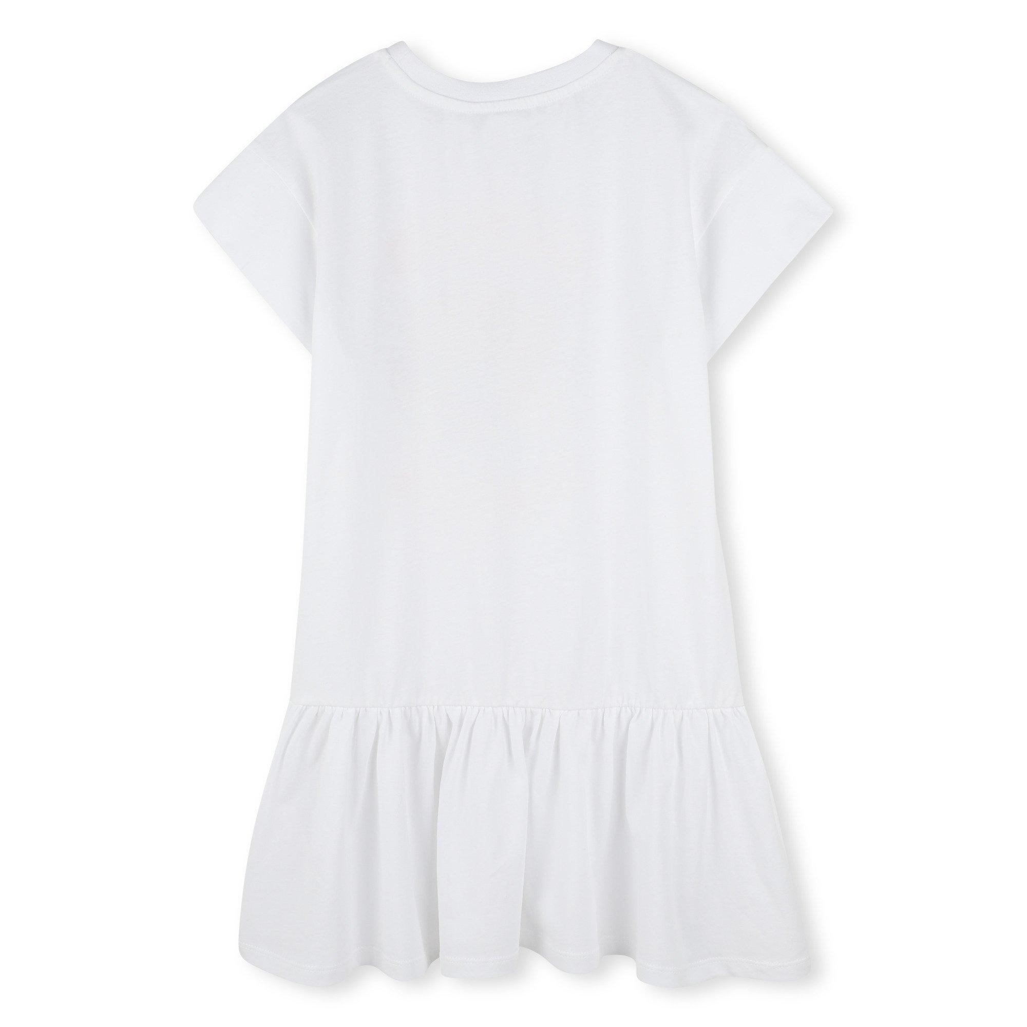 White 10P - Kenzo - Kids' Tiger T-Shirt Dress - 2