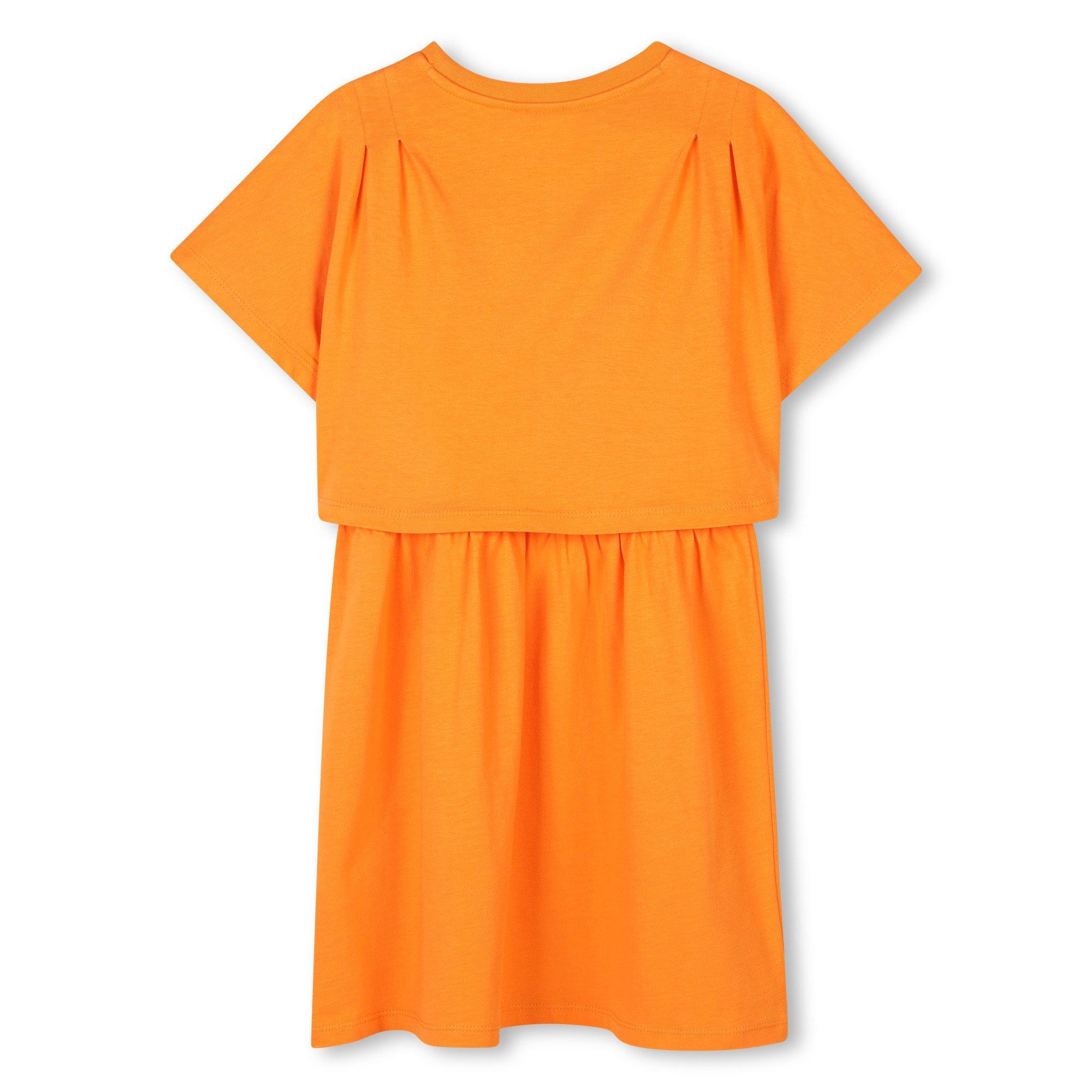 Orange 423 - Kenzo - Kids' Logo T-Shirt Dress - 2