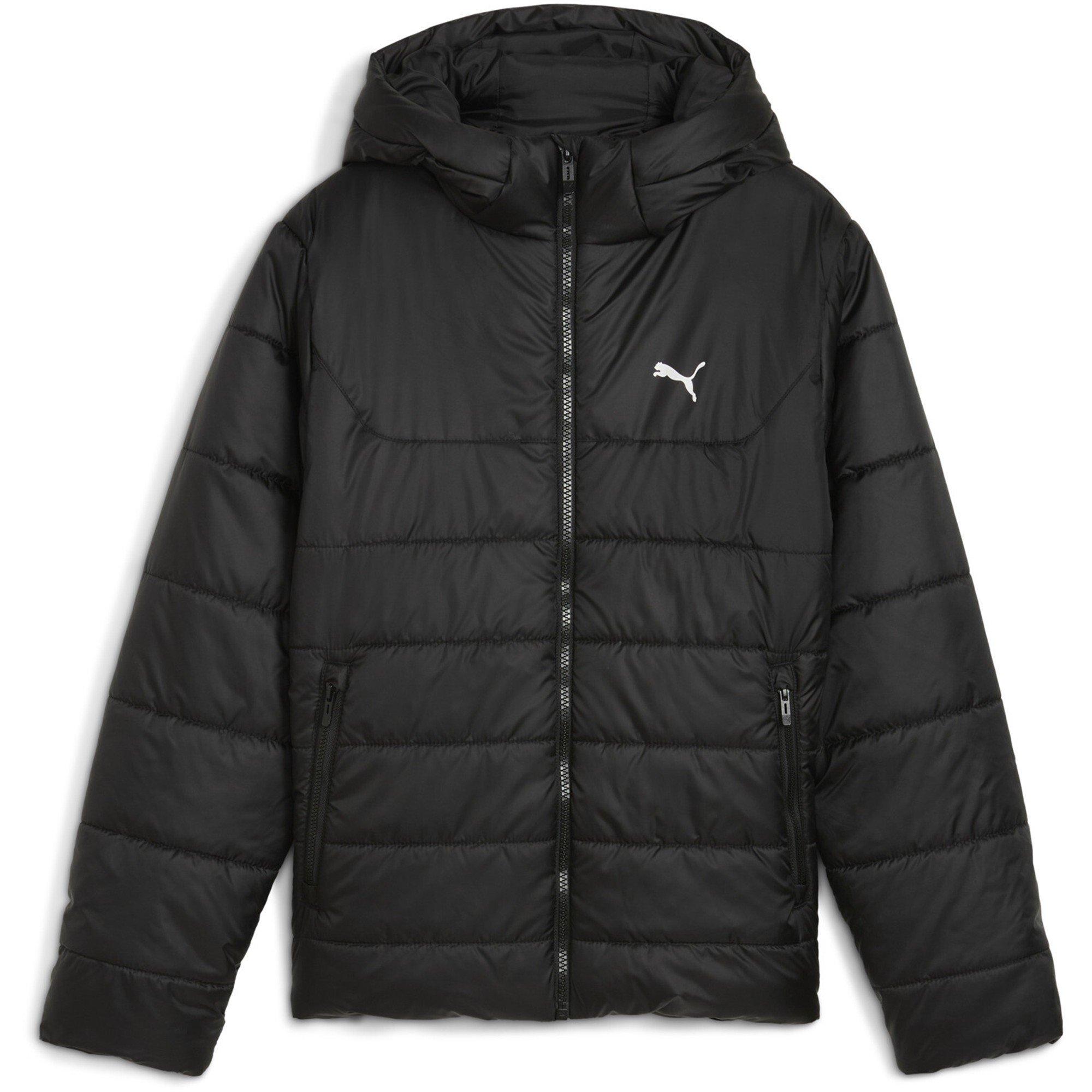 яке Kids' PUMA Essentials Hooded Water-Repellent Full Zip Padded Puffer