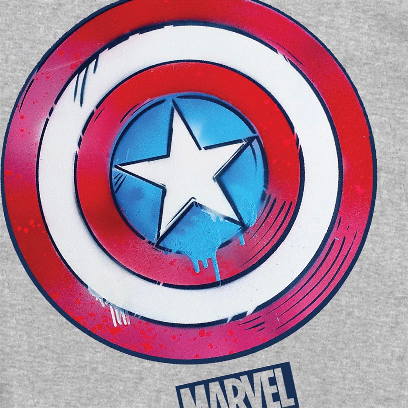 Grey Heather - Marvel - CAPTAIN AMERICA DRIP SHIELD - 3
