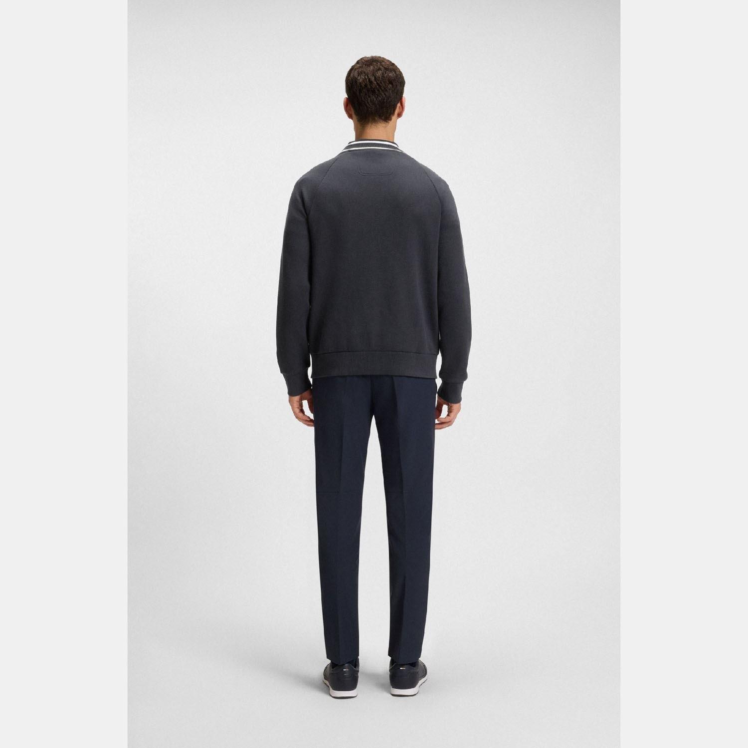 Dark Blue - Boss - Sardigan Relaxed Fit Cardigan - 5