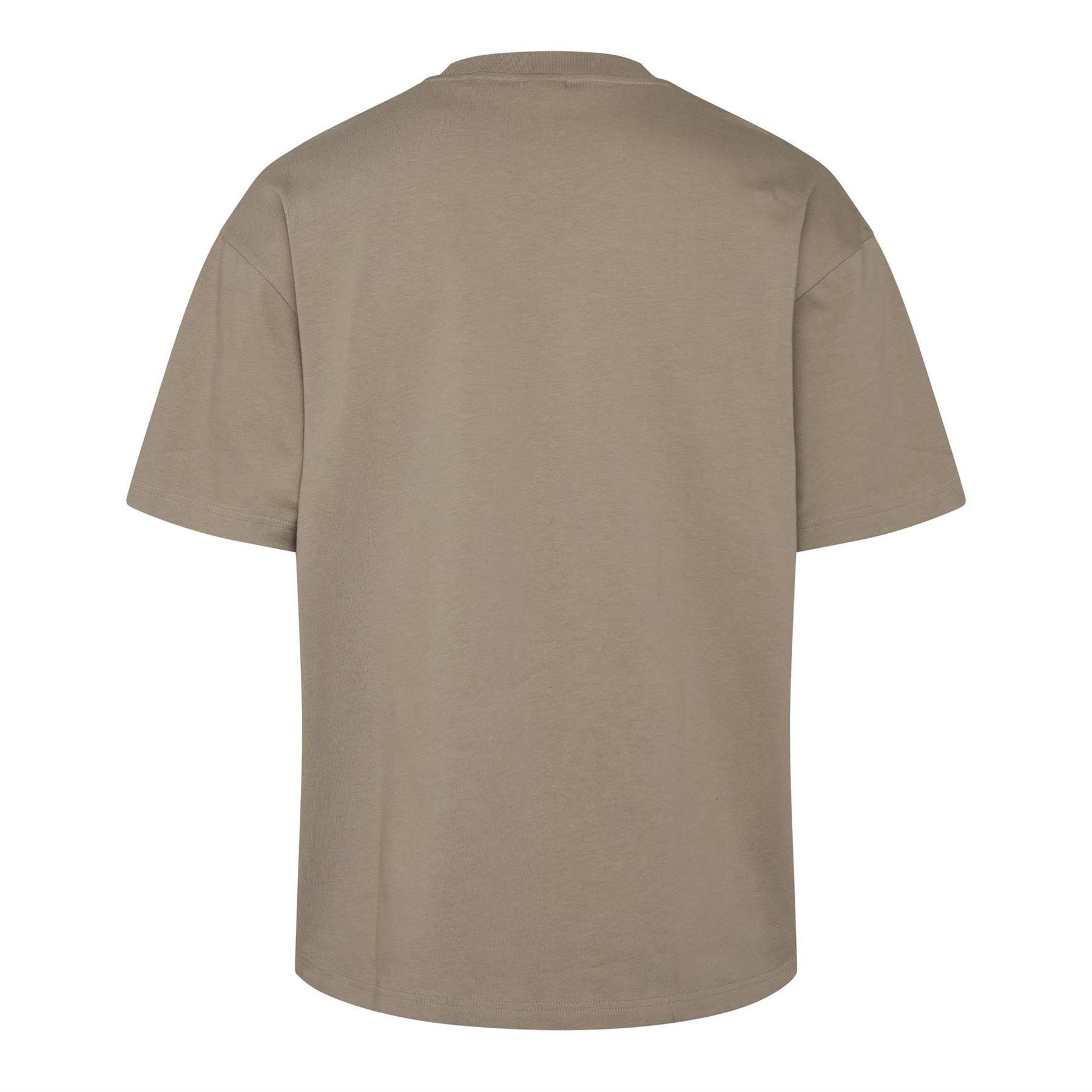 Brown - Hugo - Dinkee Oversized Fit T-Shirt - 2