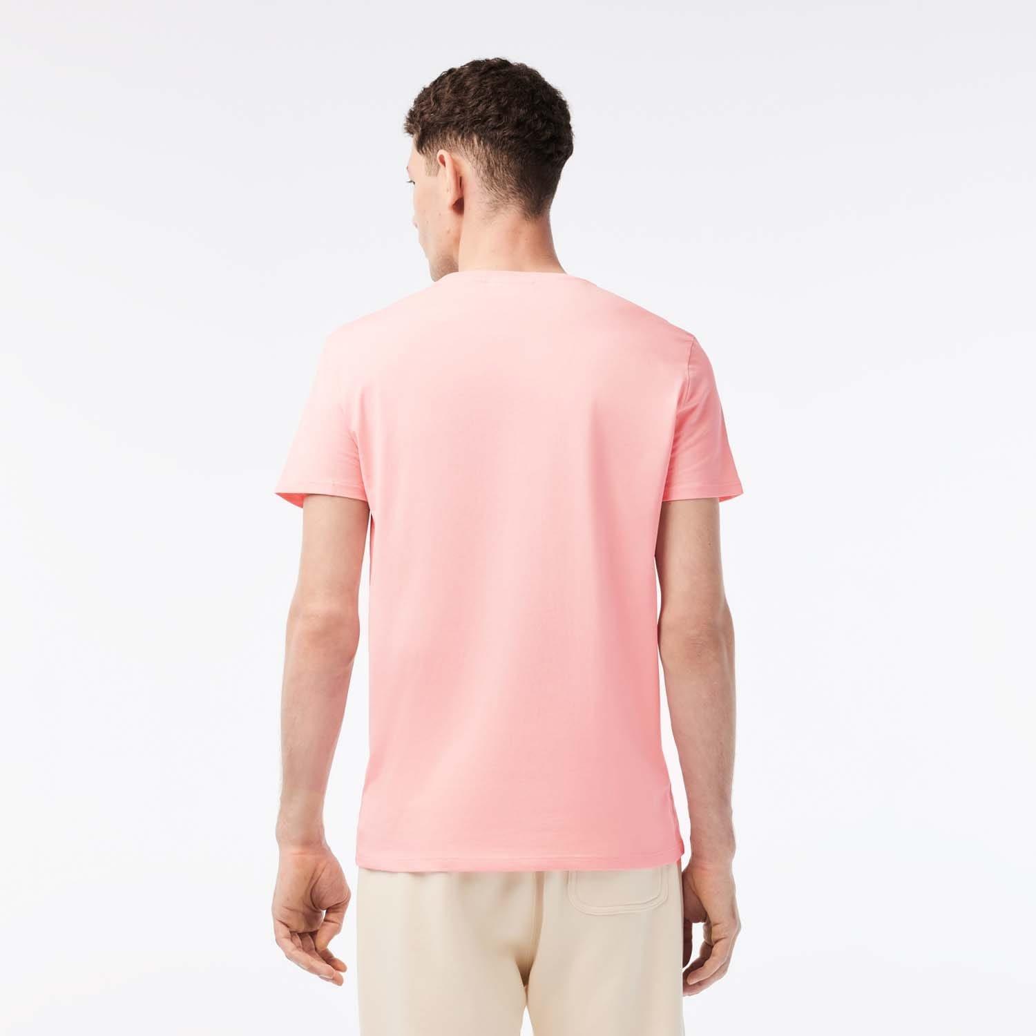 Pink - Lacoste - Cotton Pima T-Shirt - 2