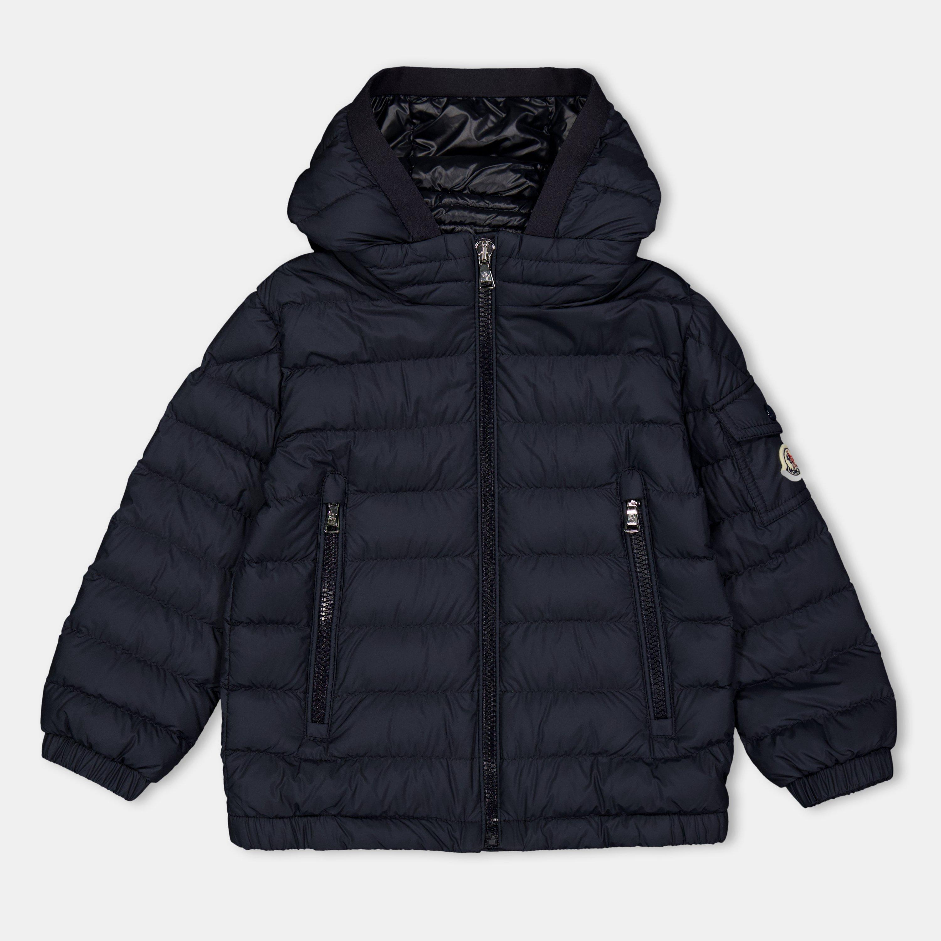 Navy 77G - Moncler - Kids' Down Short Puffer Jacket - 1