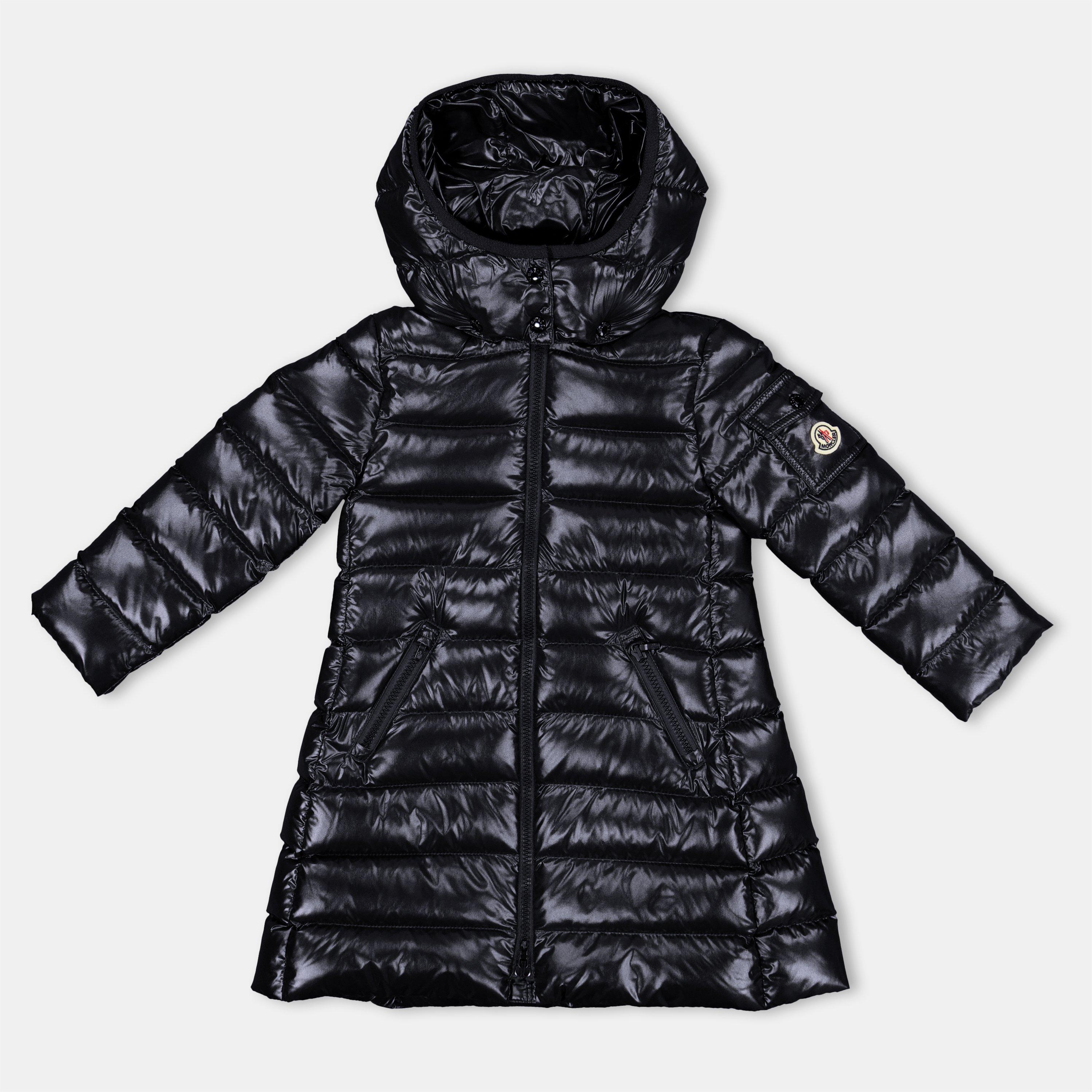 Moncler Kids' Insulated Weather Protection Long Puffer Jacket - Navy 742 - Size 8Y