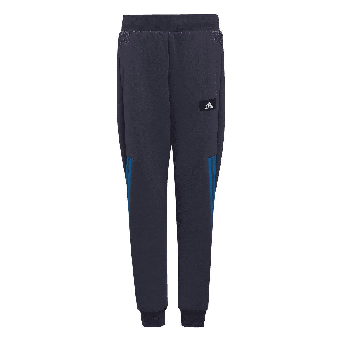 Azul Marinho - adidas - Future Icons 3-Stripes Tracksuit Bottoms - 1
