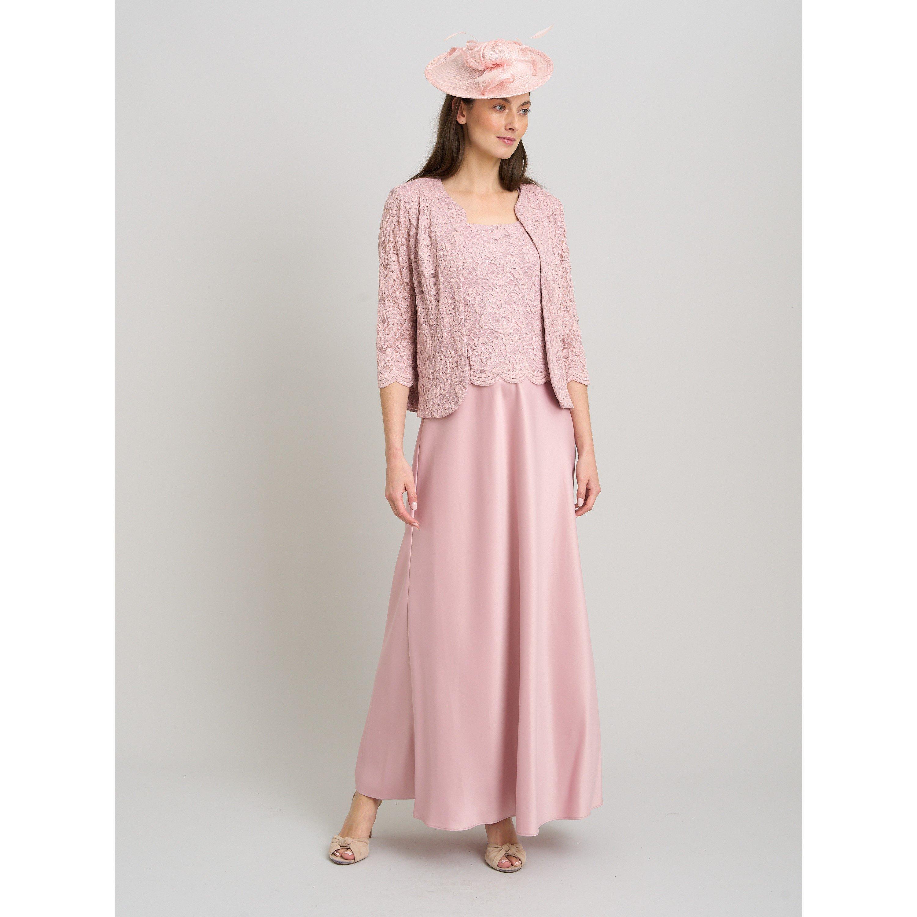 Blush - Gina Bacconi - Marilou Lace & Satin Dress & Jacket - 8