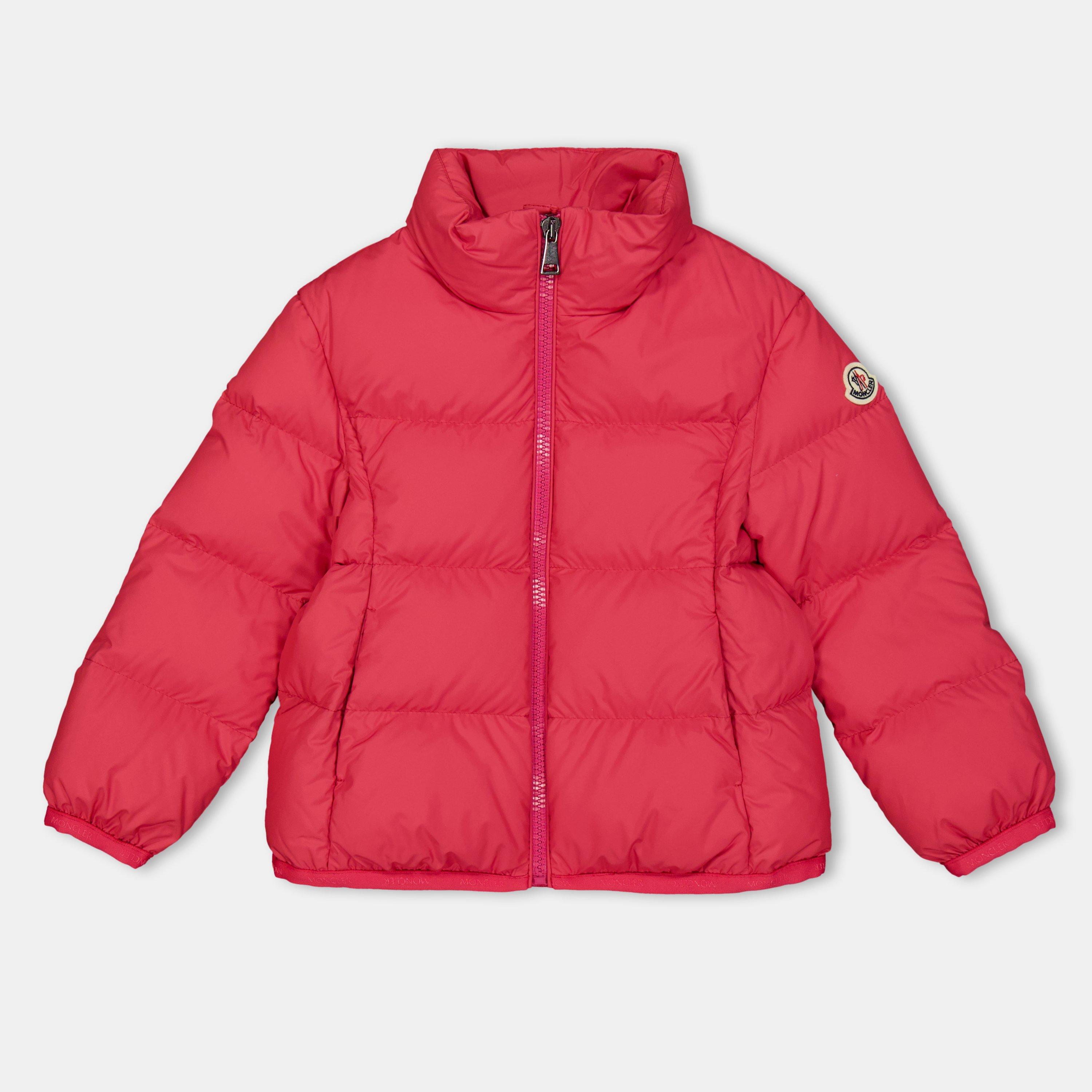 Moncler Kids' Cermasa Quilted Short Puffer Jacket - Cher Pink 542 - Size 10Y