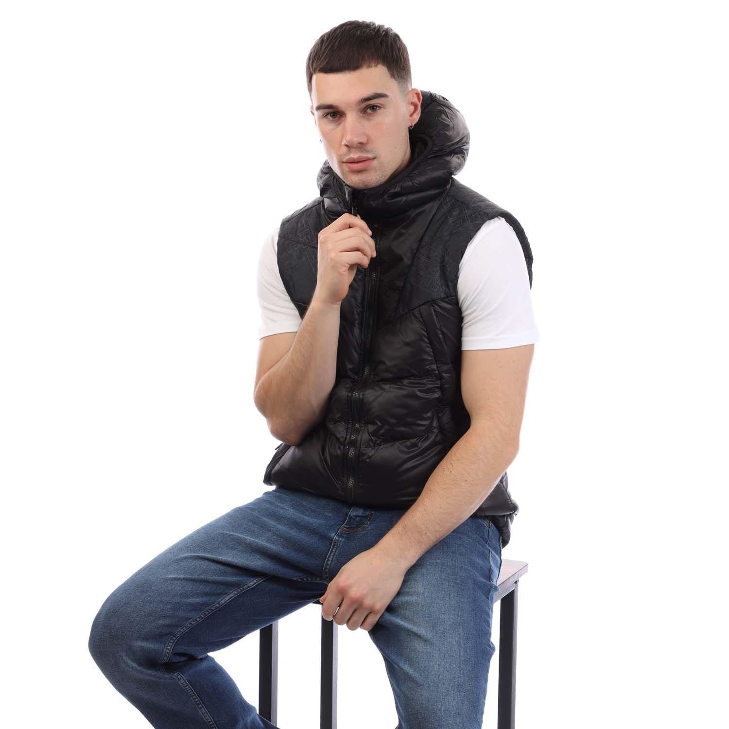 Black - Duck and Cover - Rierson Hooded Gilet - 4