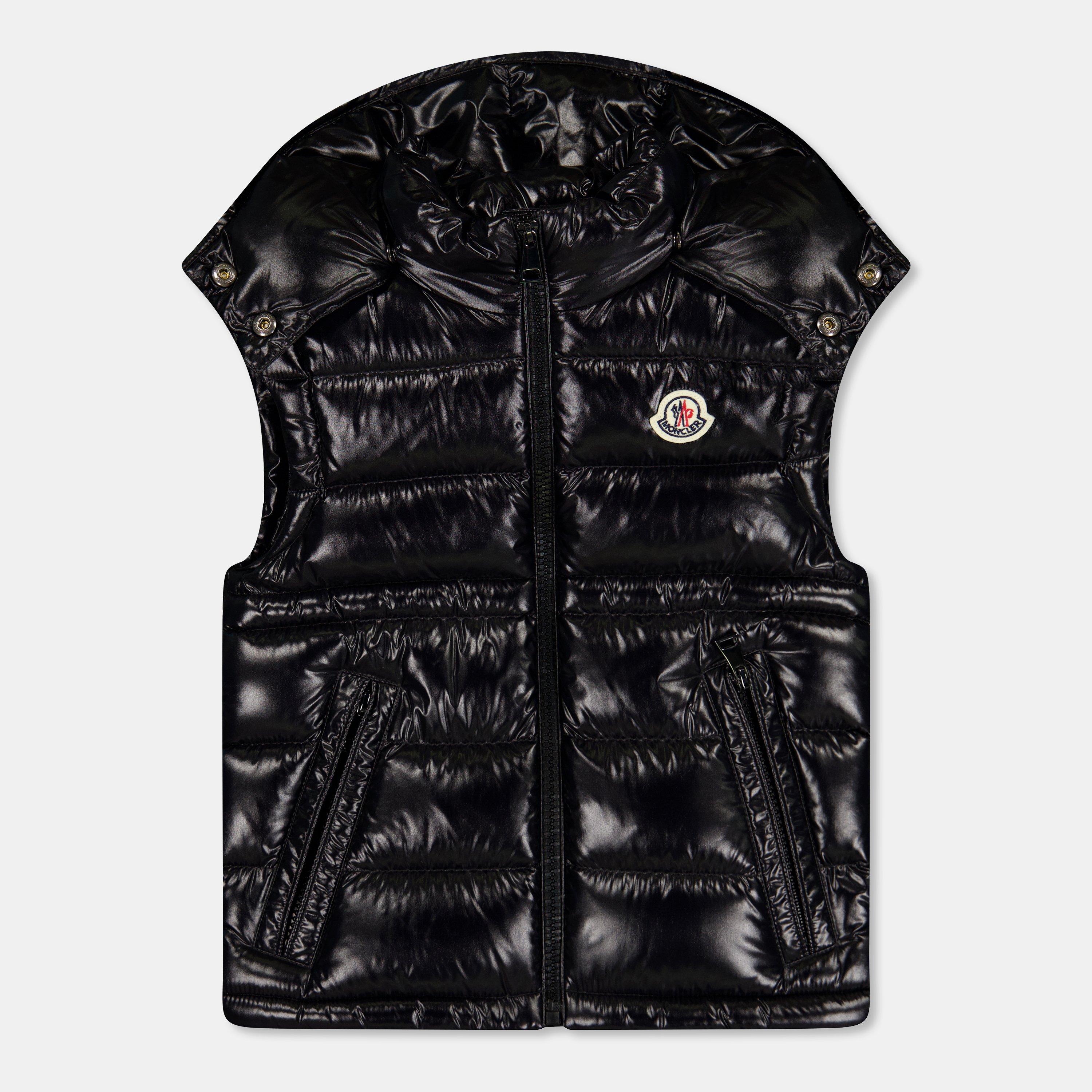 Moncler Kids' Quilted Zip Gilet - Black 999 - Size 6Y