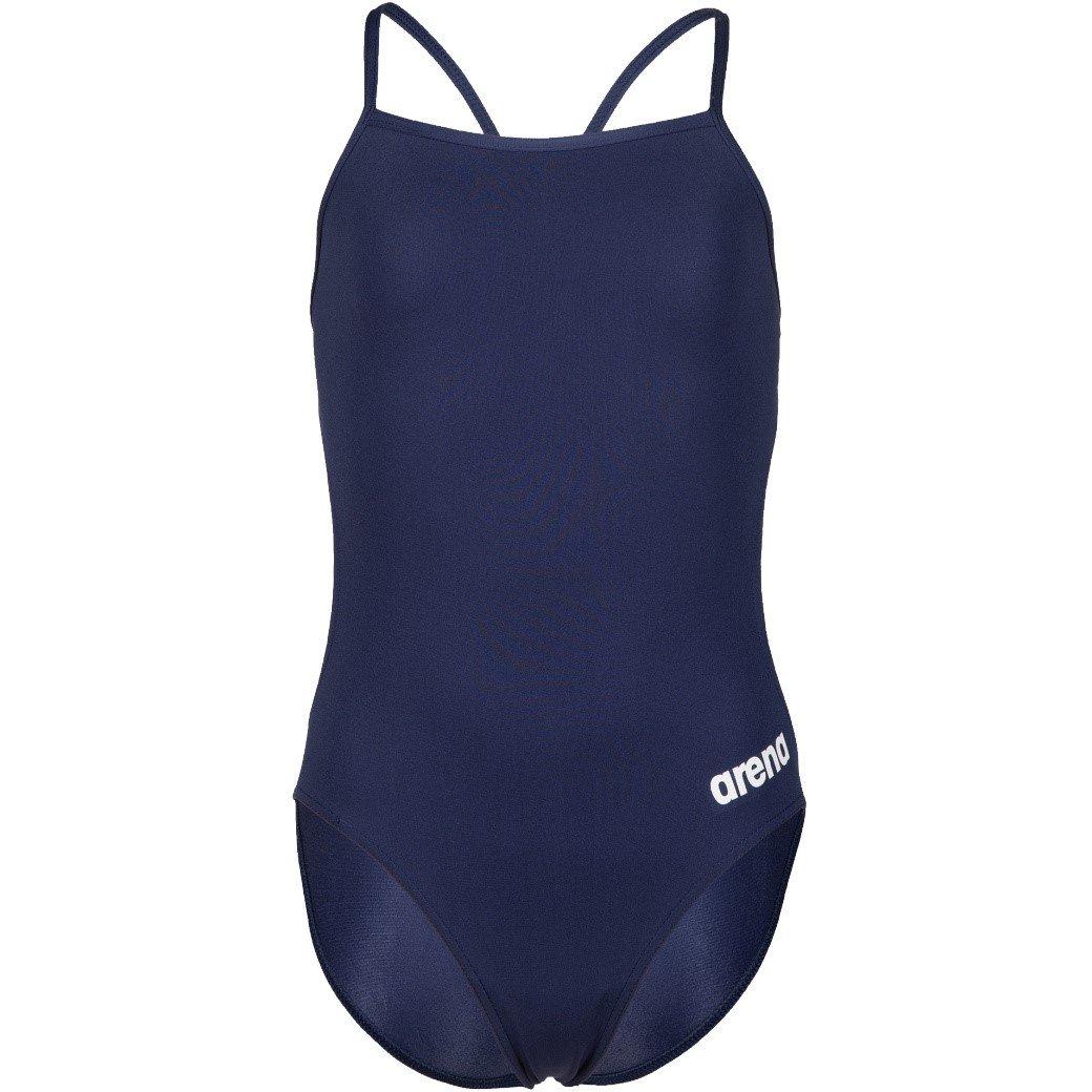 arena Maillot de Bain Femme - Feel Threefold V Back - Navy/Neon Blue/Blanc arena Maillot de Bain Femme - Feel Threefold V Back - Navy/Neon Blue/Blanc