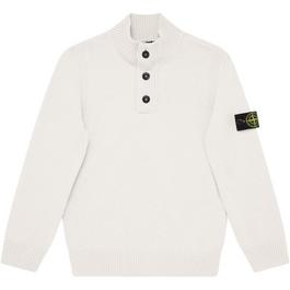 Stone Island Junior Button Up Knit