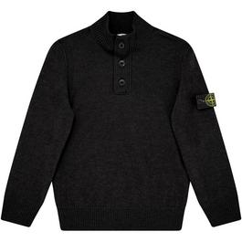 Stone Island Junior Button Up Knit