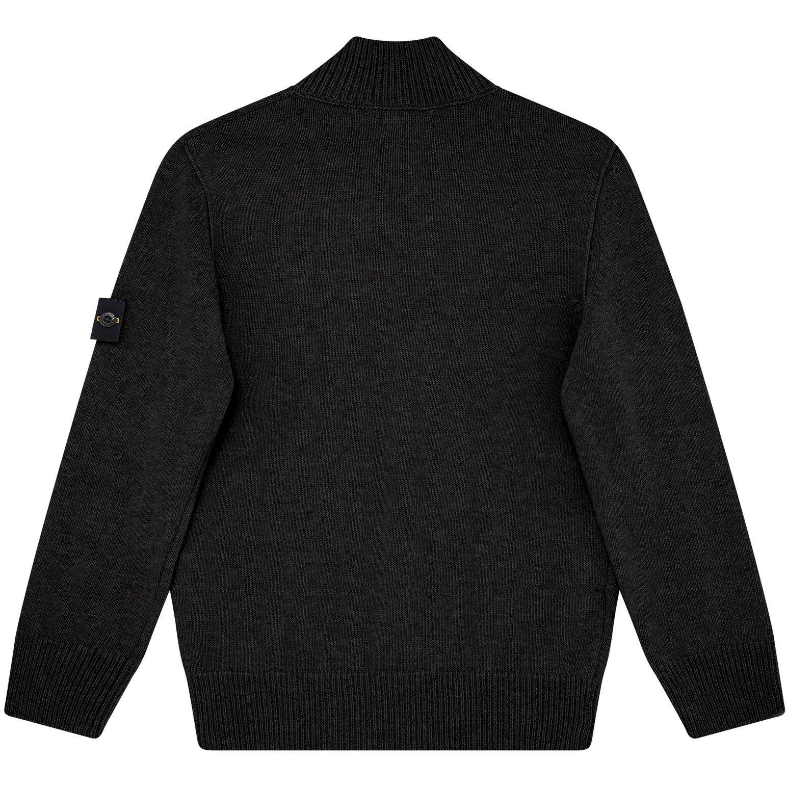 Nero V0029 - Stone Island - Junior Button Up Knit - 2