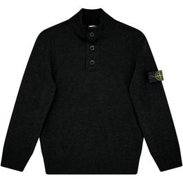 Stone Island Junior Button Up Knit