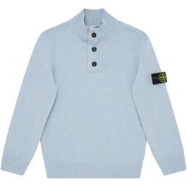 Stone Island Junior Button Up Knit