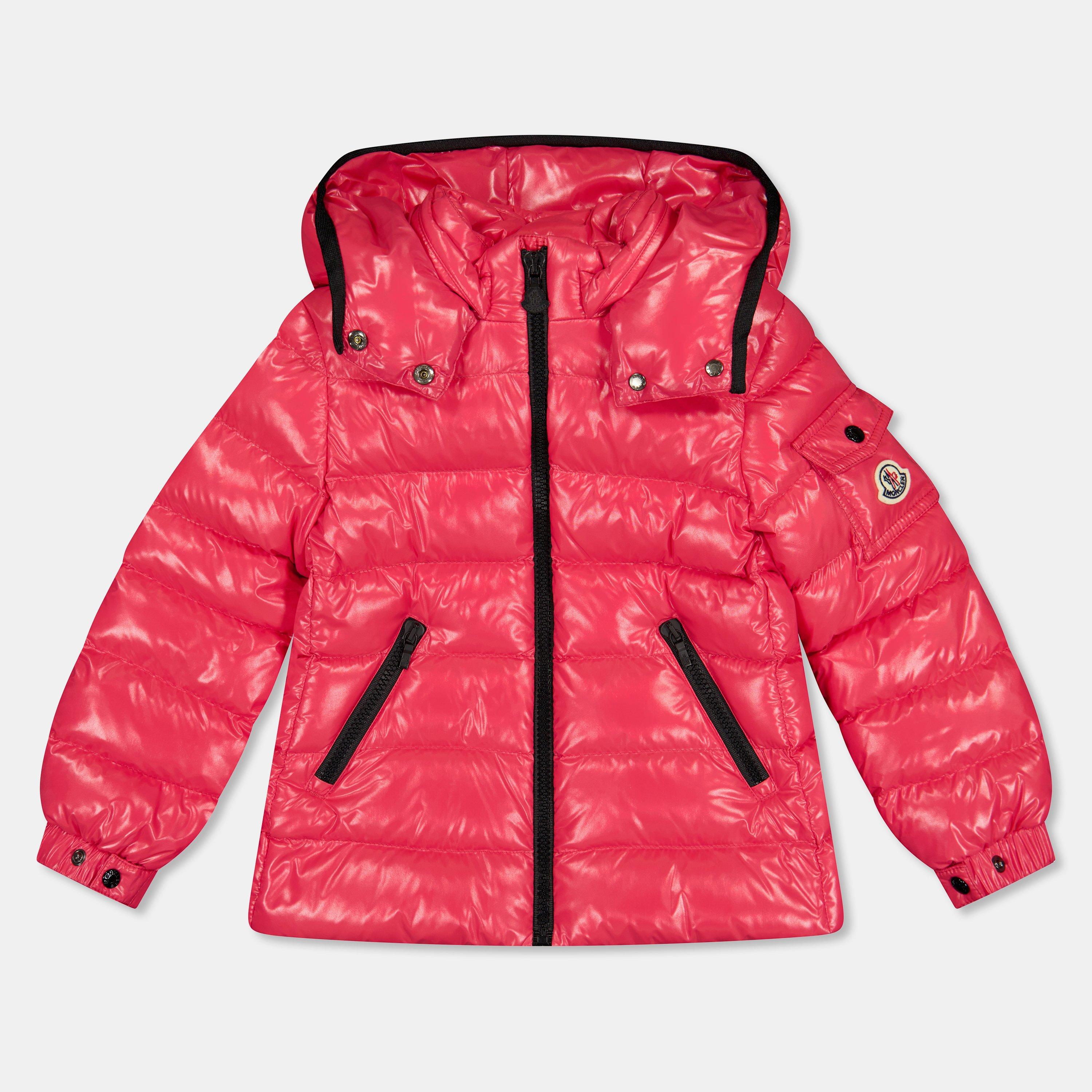 Moncler Kids' Insulated Quilted Short Puffer Jacket - Cher Pink 410 - Size 12Y