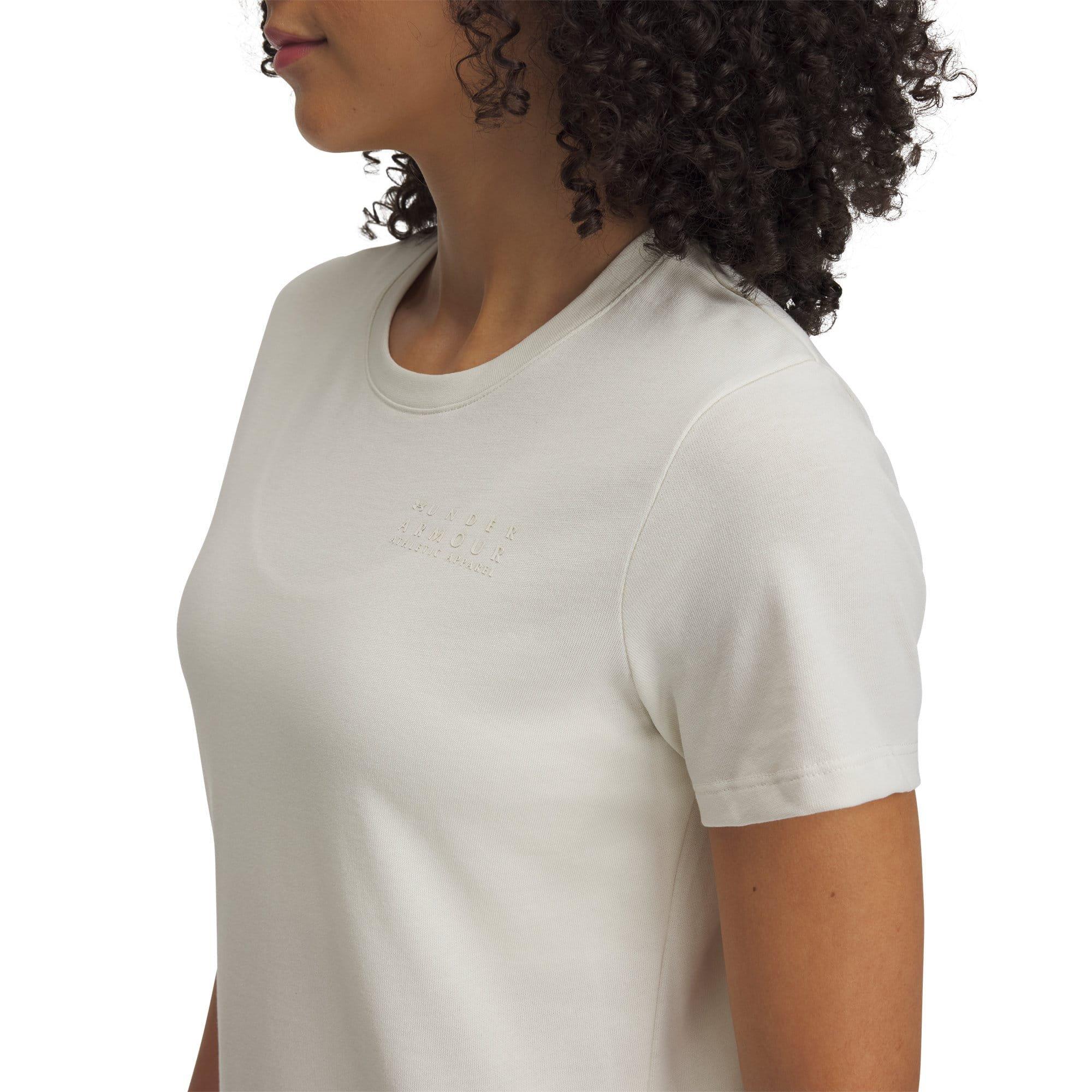 Brown - Under Armour - Heavyweight Branded Core T-Shirt - 3