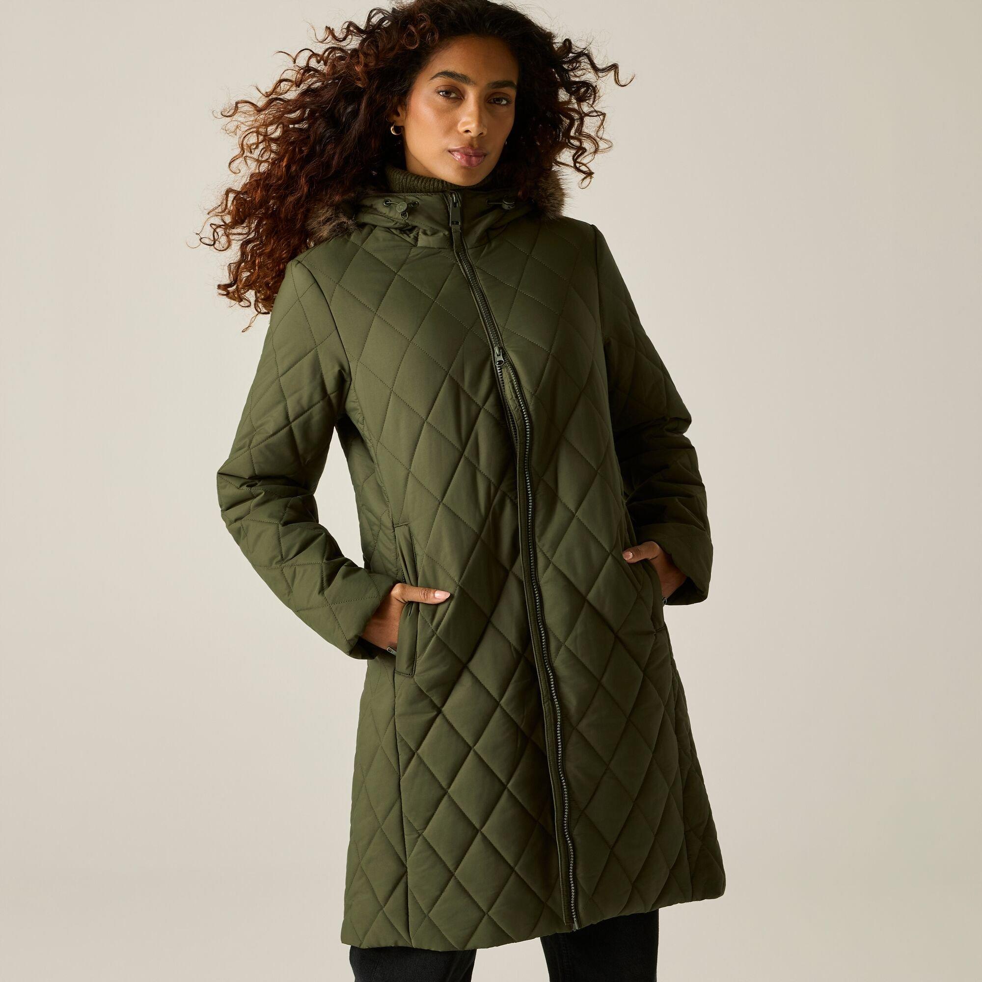 Dark Khaki - Regatta - Womens Fionne Insulated Jacket - 8