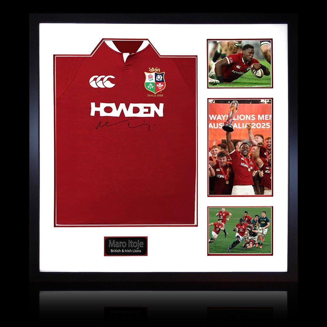 Red - The Fan Cave - Maro Itoje Signed British & Irish Lions 2025 Shirt