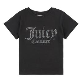 Juicy Couture GirlS Diamante Short Sleeve T Shirt