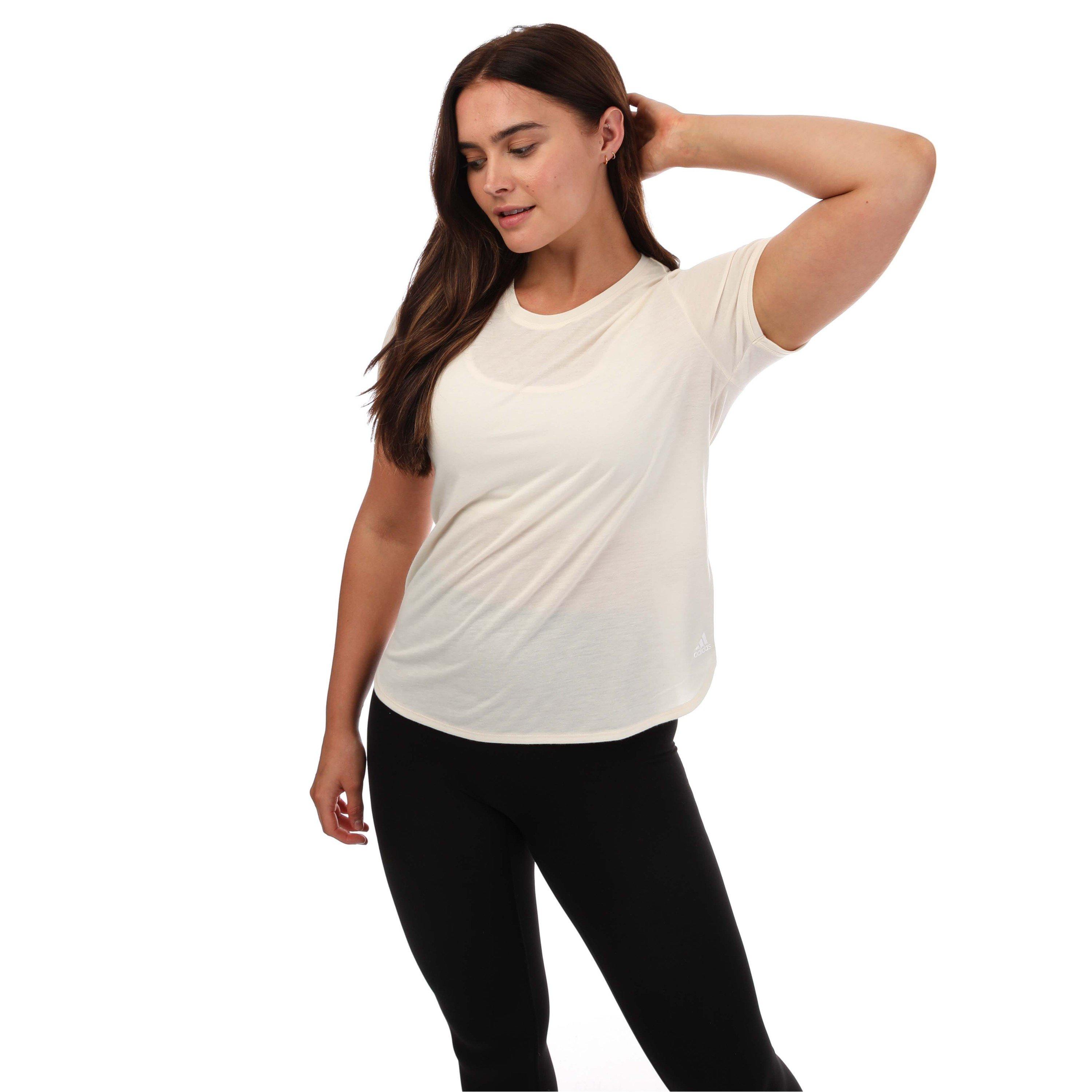 White - adidas - Women's Go To Regular Fit T-Shirt - 4