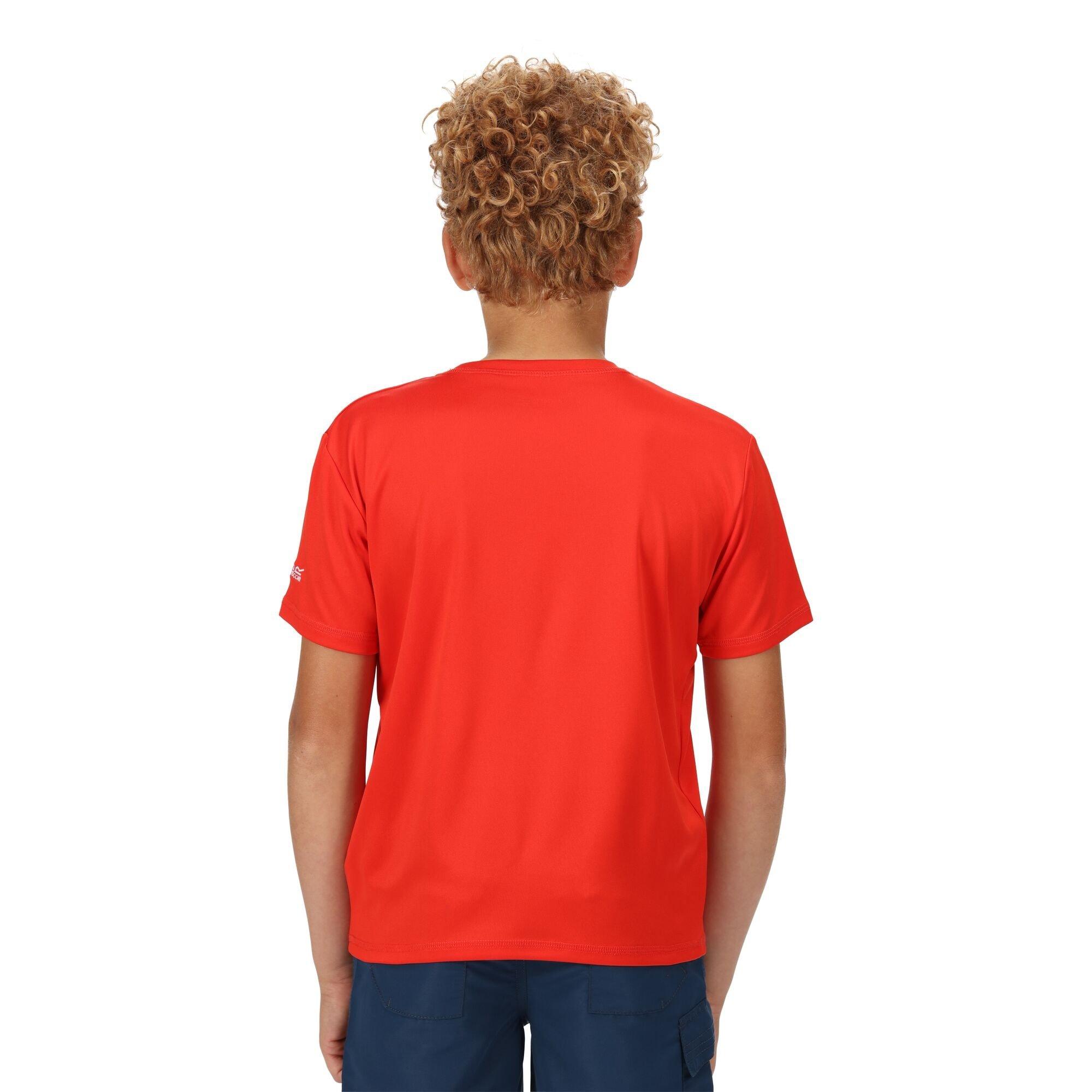 Fiery Red - Regatta - Unisex Kids' Alvarado Short-Sleeve Polo Shirt - 5