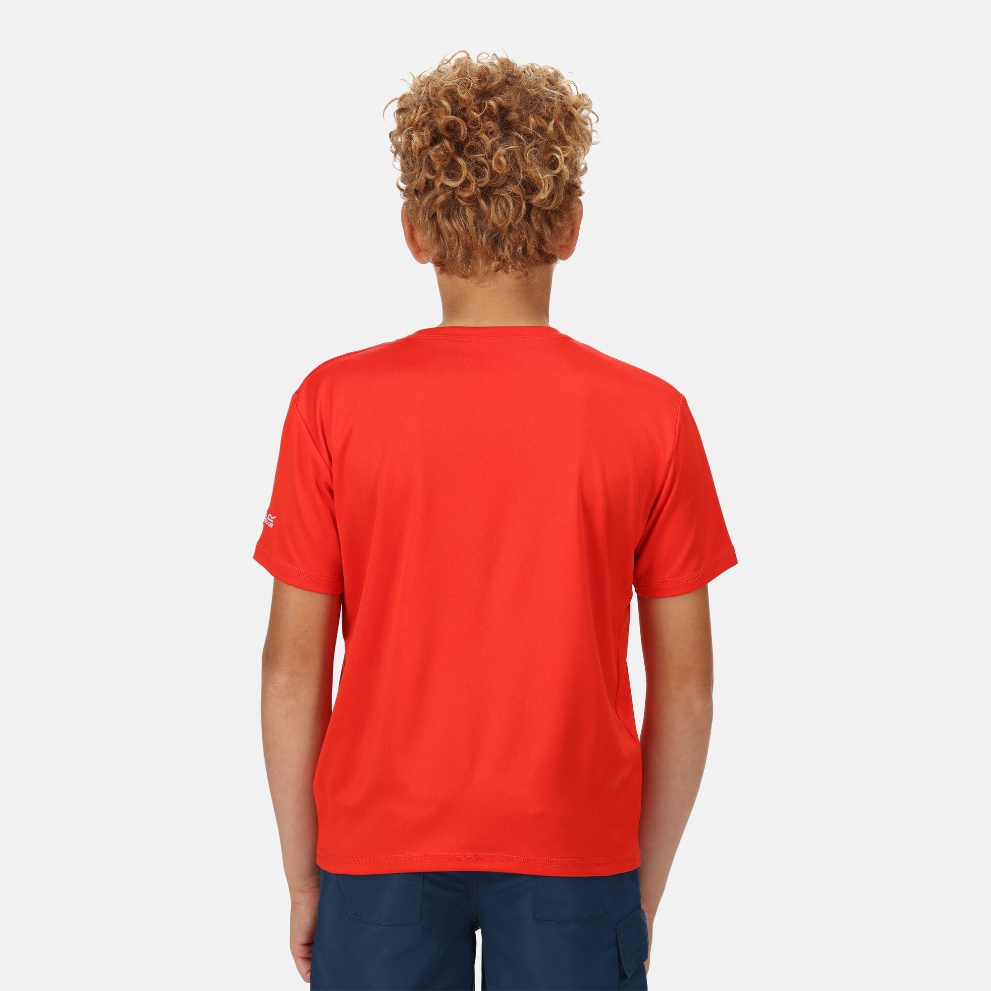 Fiery Red - Regatta - Unisex Kids' Alvarado Short-Sleeve Polo Shirt - 6
