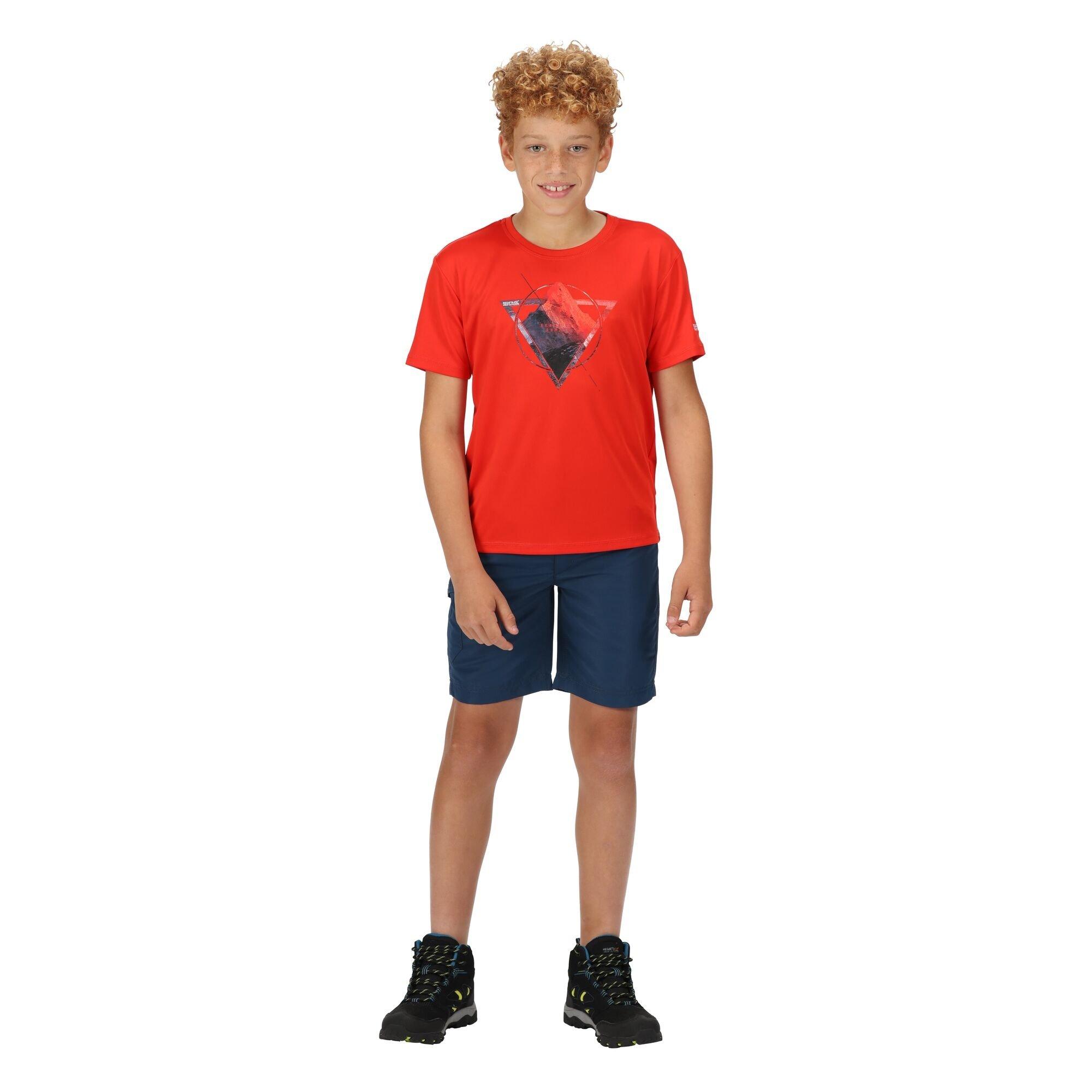 Fiery Red - Regatta - Unisex Kids' Alvarado Short-Sleeve Polo Shirt - 7