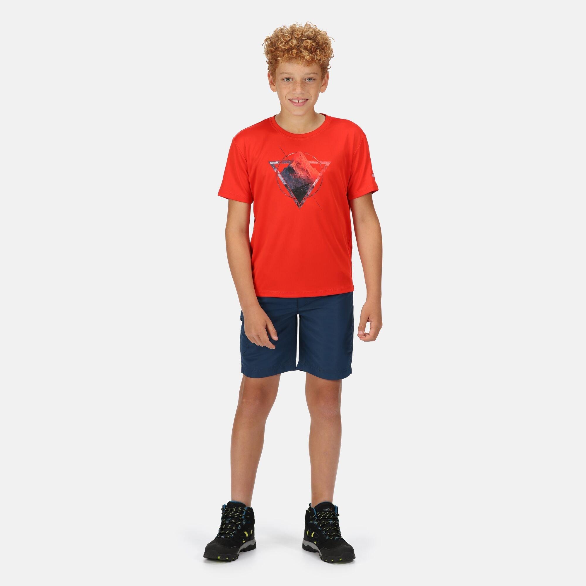 Fiery Red - Regatta - Unisex Kids' Alvarado Short-Sleeve Polo Shirt - 8