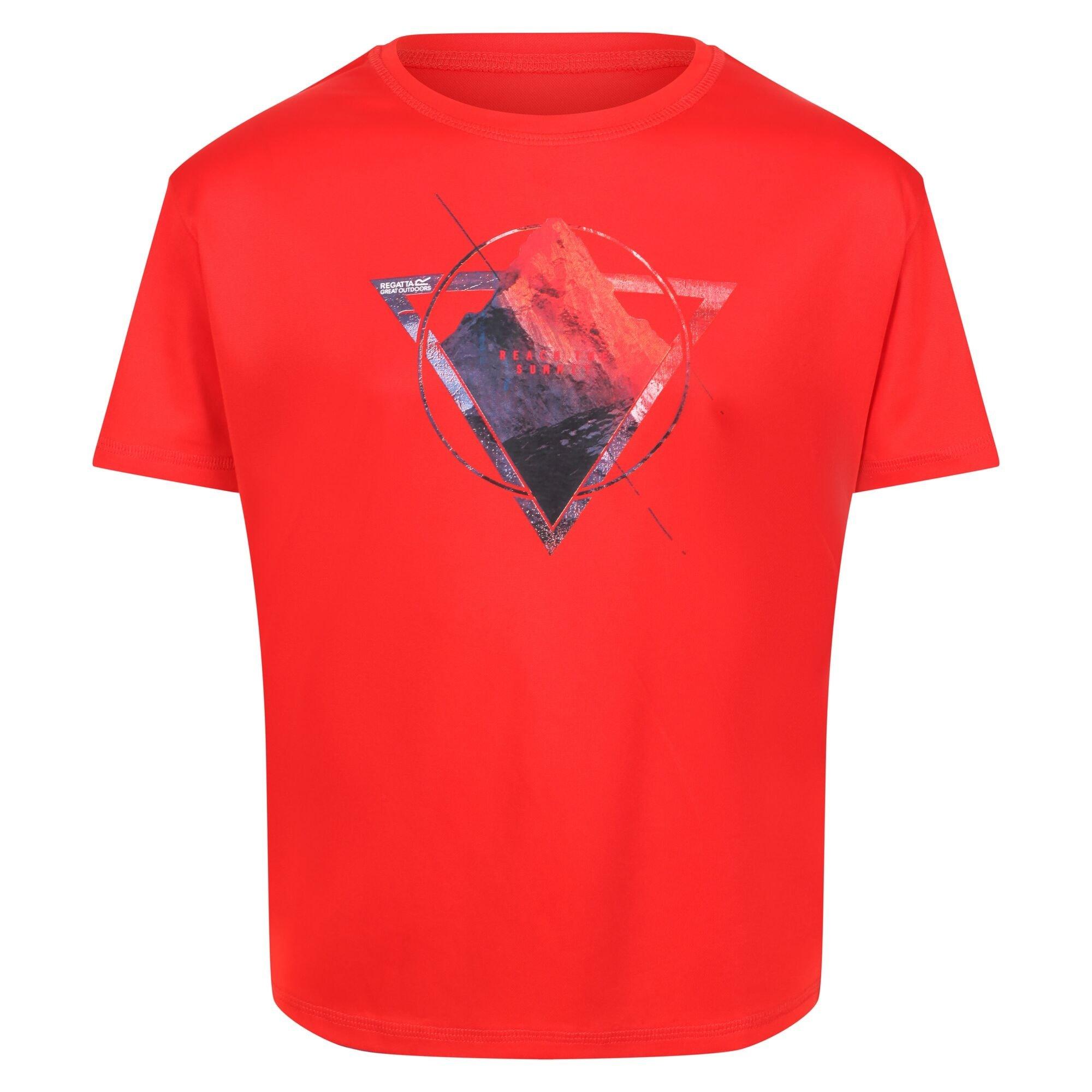 Fiery Red - Regatta - Unisex Kids' Alvarado Short-Sleeve Polo Shirt - 9