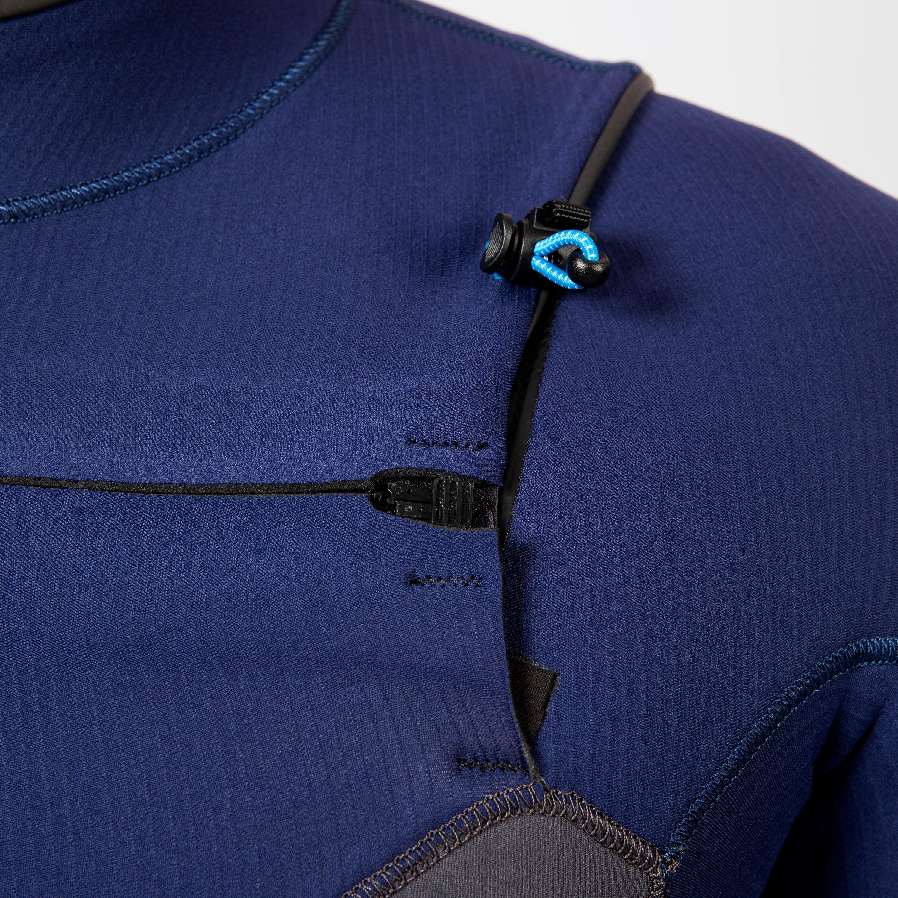 Grey/Blue - Gul - FLEXOR 32 YULEX CHEST ZIP GBS STEAMER - 7