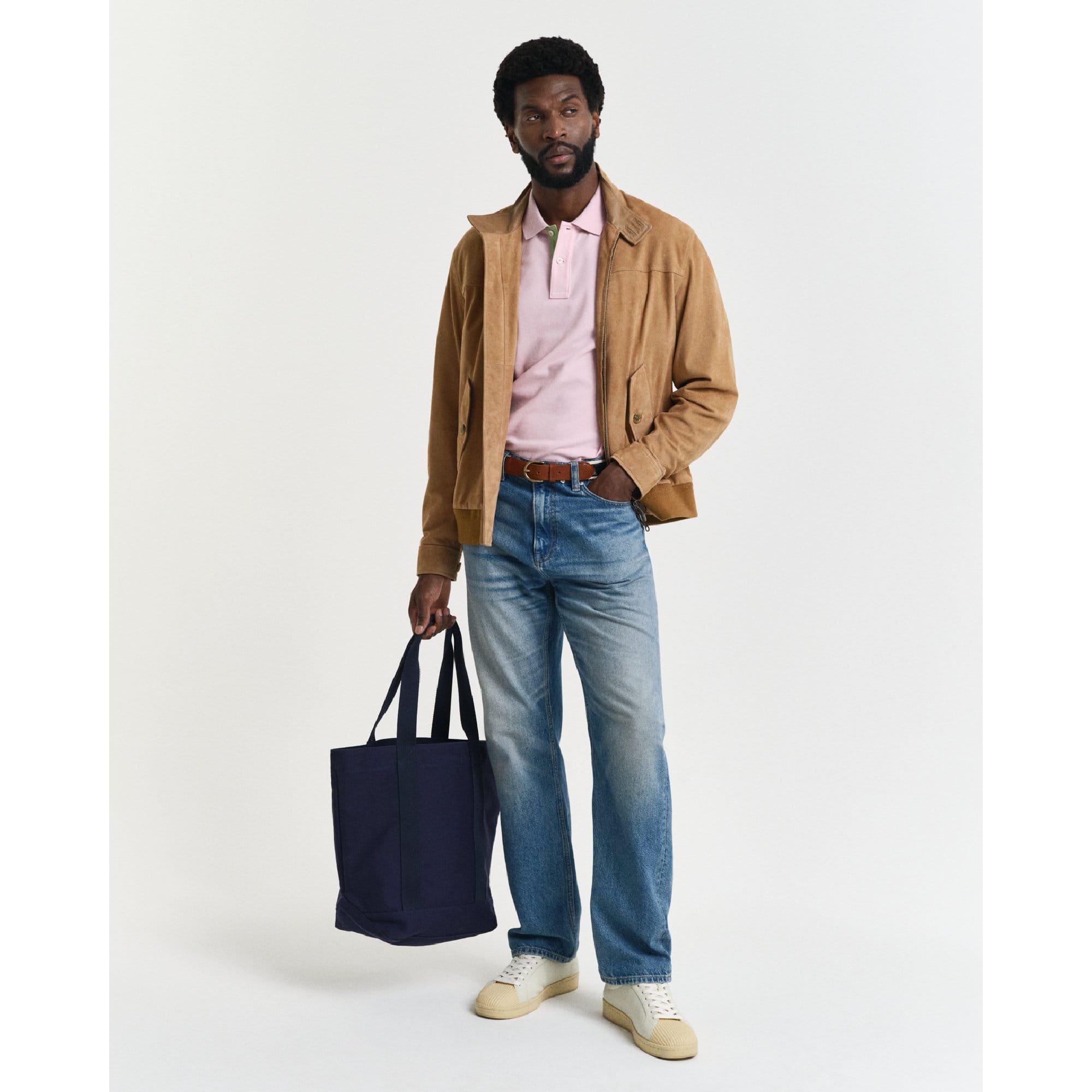 Pink - Gant - Regular-Fit Contrast Pique Ss Polo Shirt - 2